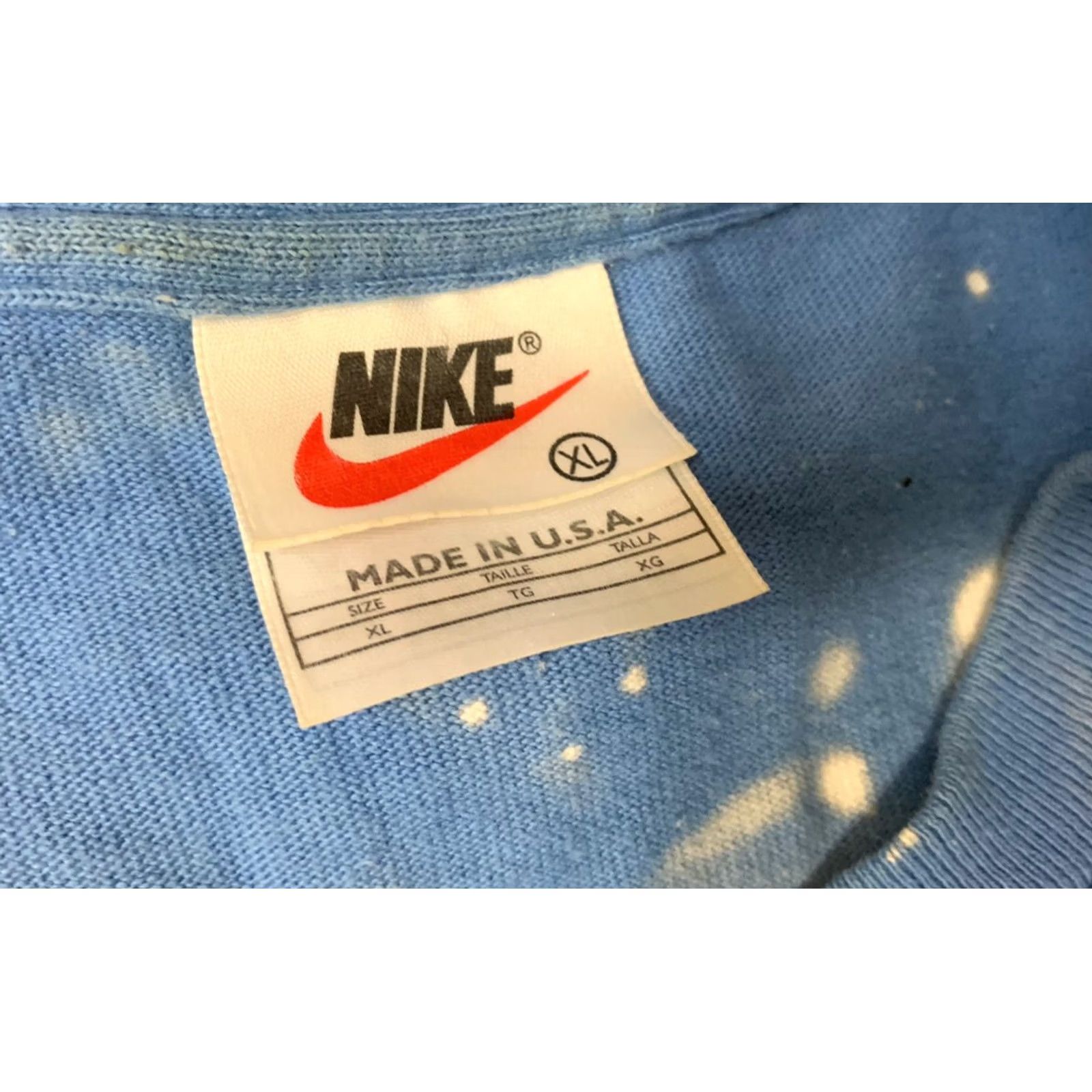 Jordan Brand VINTAGE Air Jordan Jumpman Acid Wash Distressed Blue T Shirt Adult XL USA Size US XL / EU 56 / 4 - 3 Thumbnail