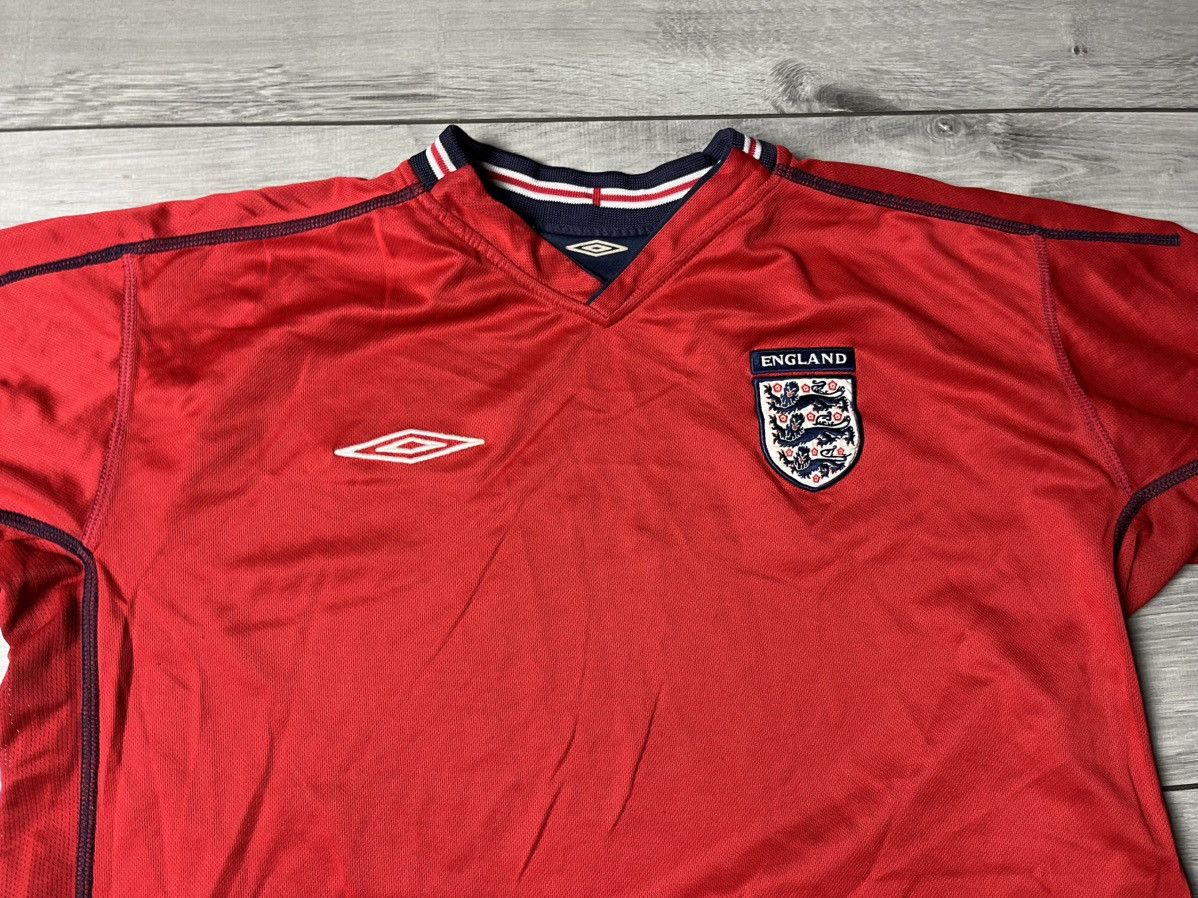 Umbro Vintage 2002 2004 England Umbro 2 in 1 Reversible Shirt Size US XL / EU 56 / 4 - 4 Thumbnail