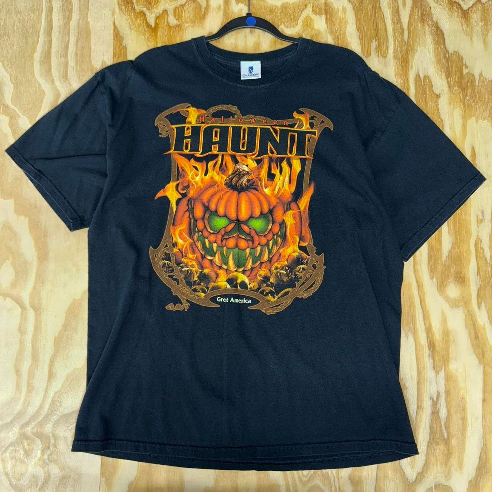 Vintage XL - Vintage halloween haunt great america theme park tshirt Size US XL / EU 56 / 4 - 1 Thumbnail