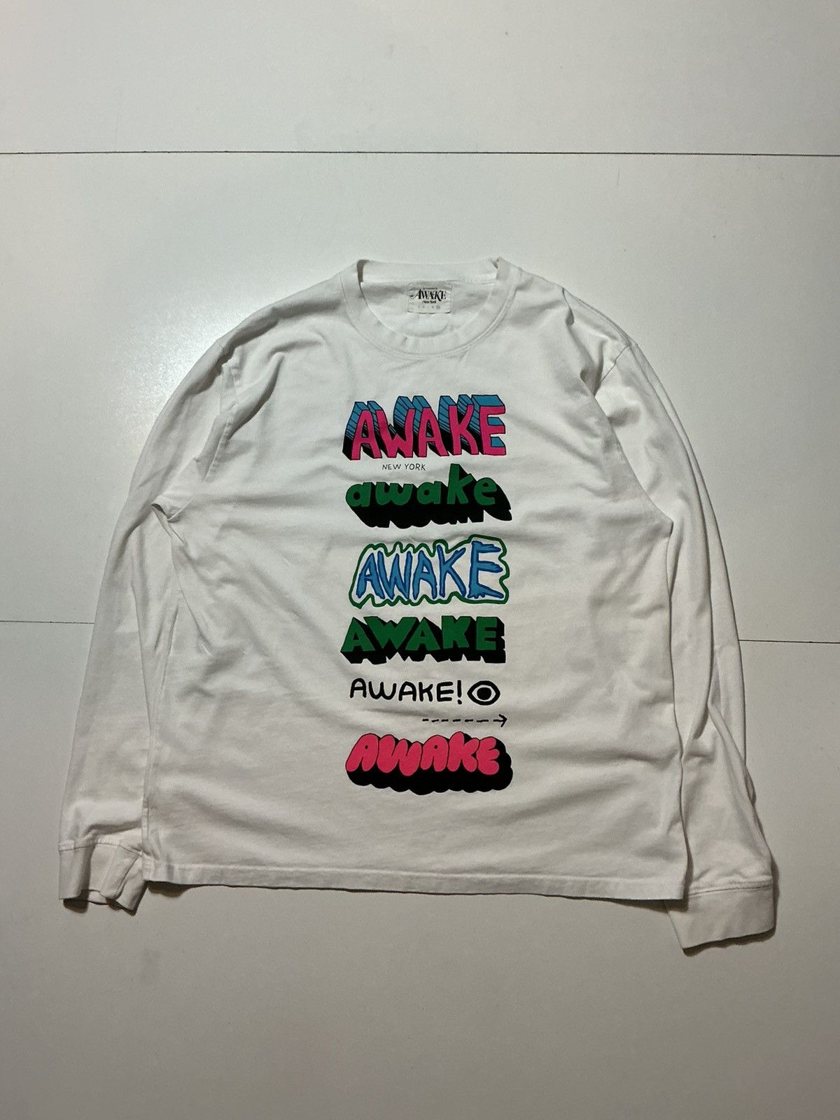 Awake NY Awake NY New York Graphic Logo Long Sleeve Crewneck T-Shirt Size US XXL / EU 58 / 5 - 1 Thumbnail