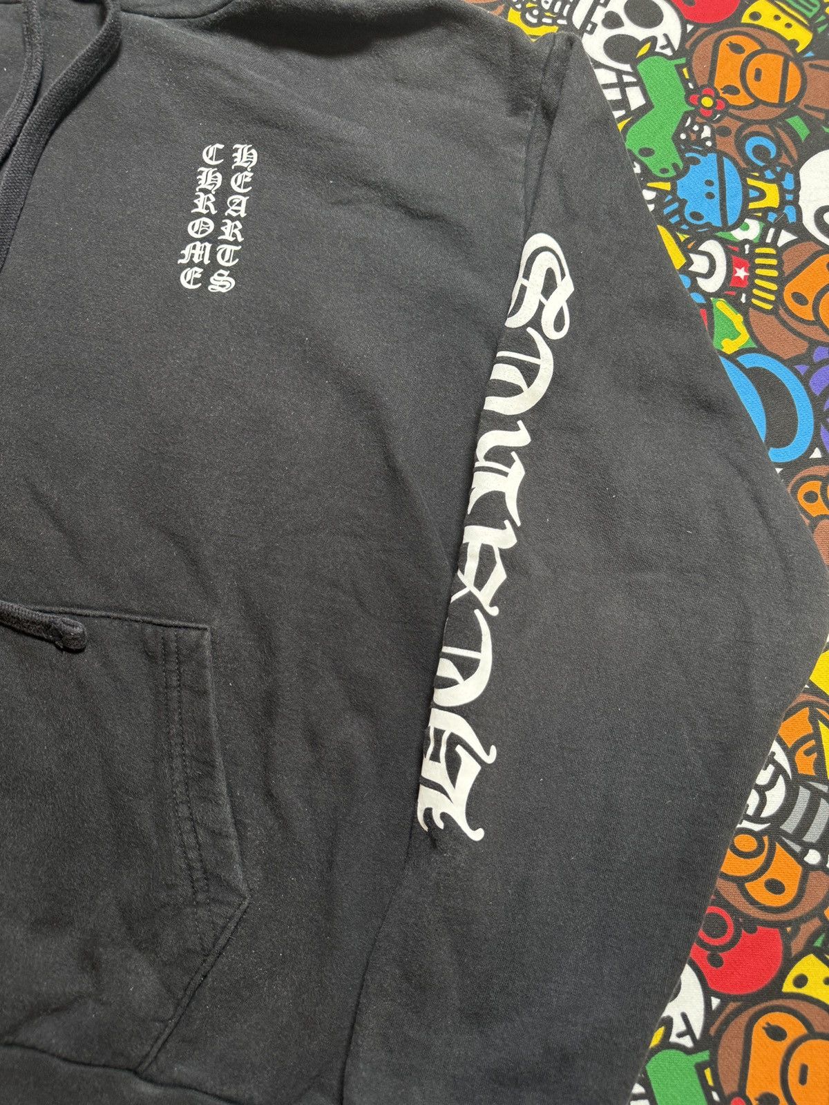 Chrome Hearts Chrome Hearts Black Vertical Script Pullover Hoodie Size US M / EU 48-50 / 2 - 4 Thumbnail