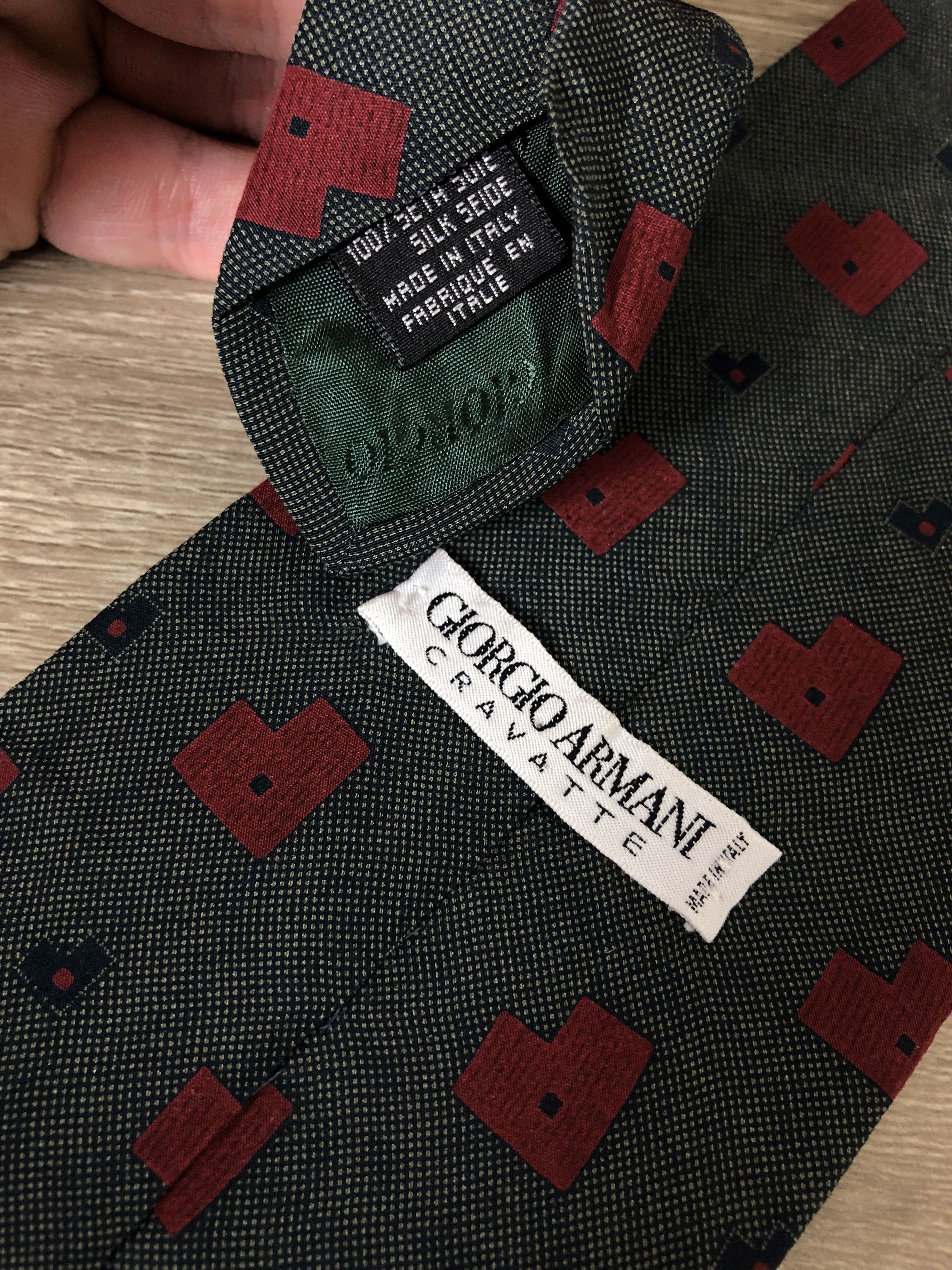 Armani Giorgio Armani Vintage Cravatte Silk Tie Italy Size ONE SIZE - 6 Thumbnail