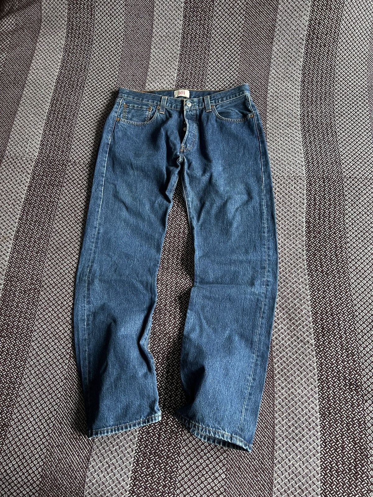 Levi's × Vintage Vintage Levis 501 Distressed Jeans Baggy Fit Size 34 X 32 Size US 34 / EU 50 - 7 Thumbnail