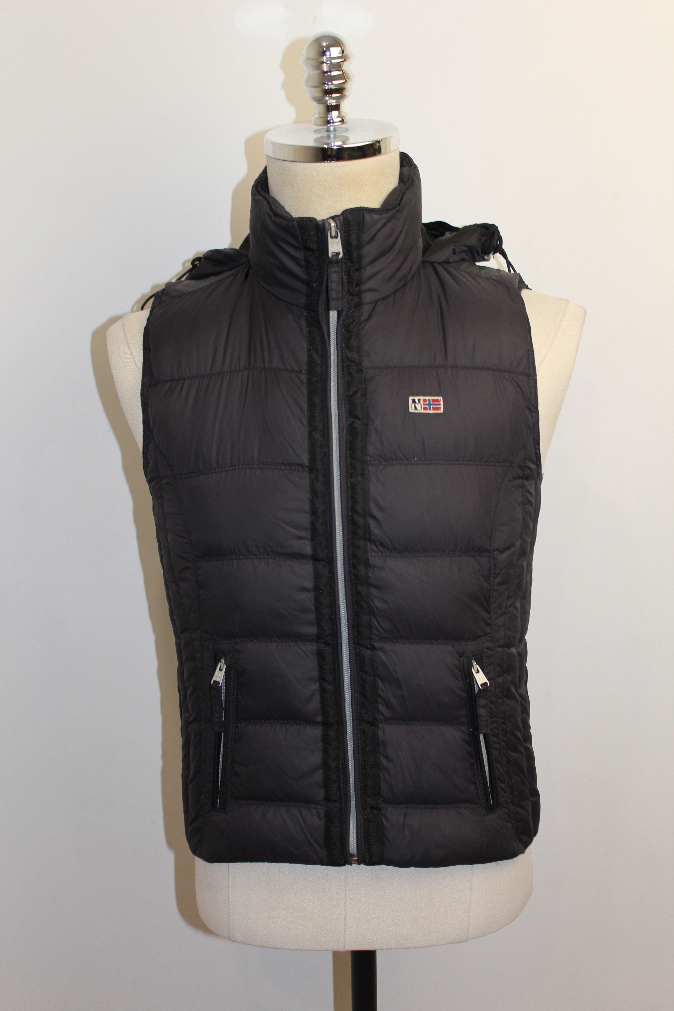Napapijri Women's Napapijri Wool Down Quilted Puffer Waistcoat Vest Size XS / US 0-2 / IT 36-38 - 2 Thumbnail