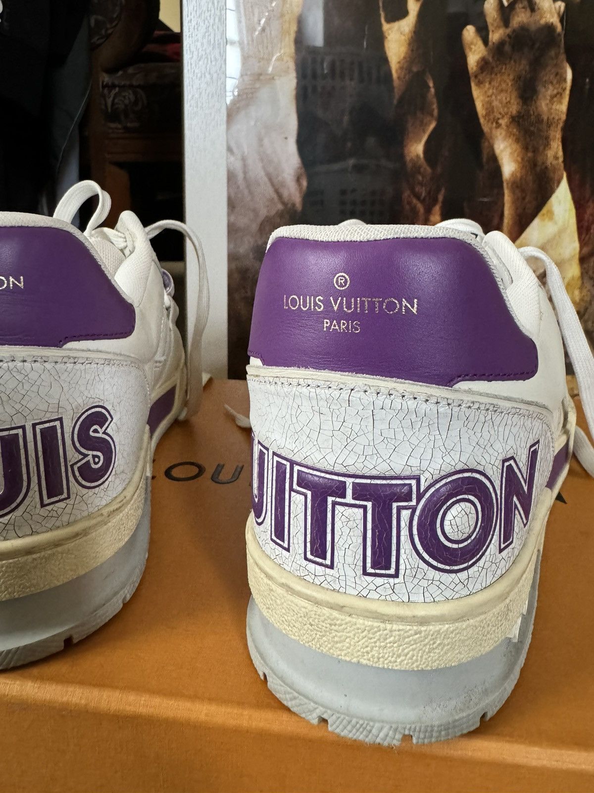 Louis Vuitton LV Trainer leather low trainers Size US 9 / EU 42 - 7 Thumbnail