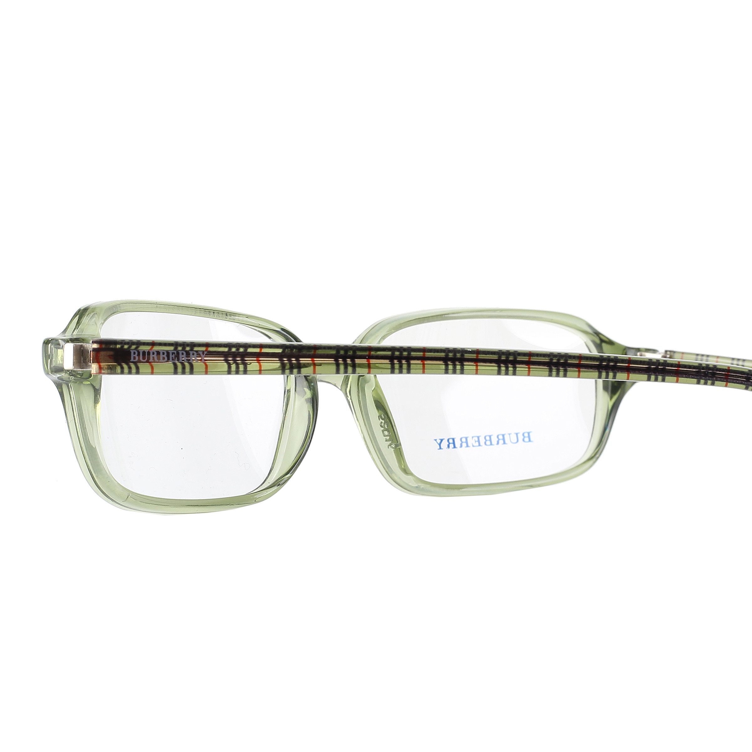 Burberry Burberry '90s Green & Check Rectangular Glasses Size ONE SIZE - 1 Thumbnail