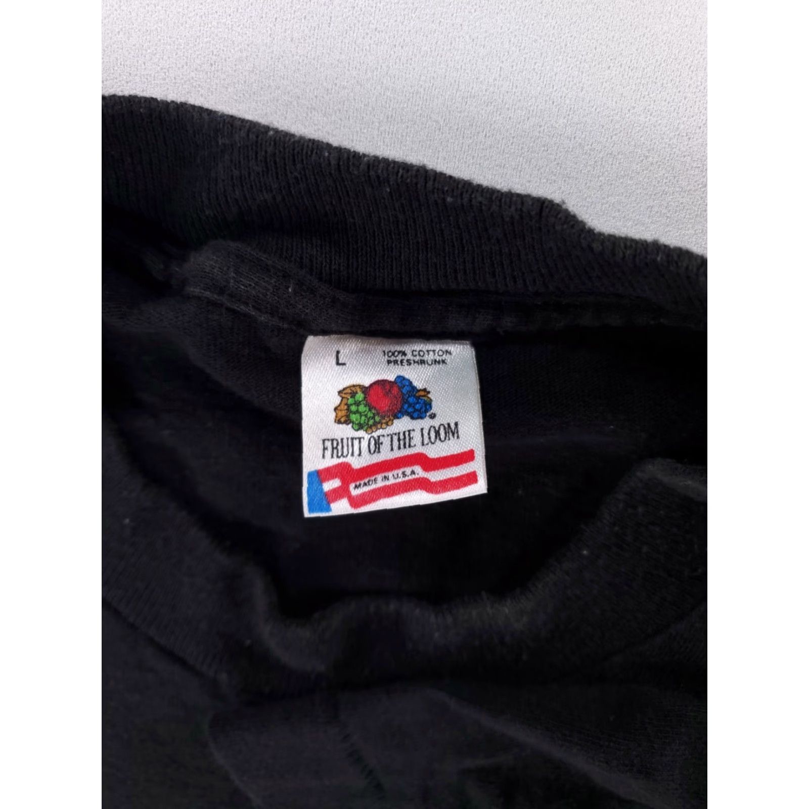 Fruit Of The Loom VINTAGE Punisher 90s Fruit of the Loom T-Shirt Mens L Black Single Stitch Made USA Size US L / EU 52-54 / 3 - 7 Thumbnail