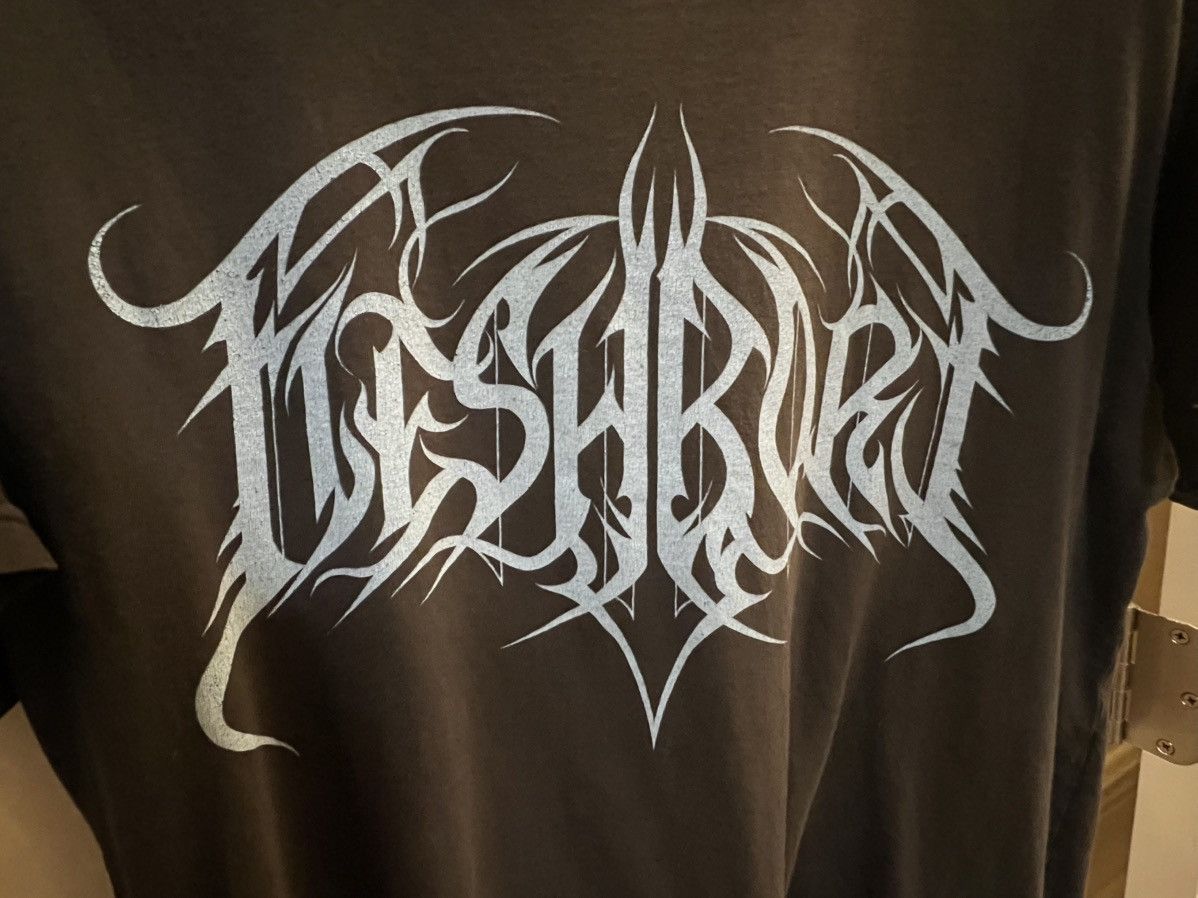 Comfort Colors RARE Official Blue Fleshbore Logo Deathcore Merch T-Shirt Size US M / EU 48-50 / 2 - 3 Thumbnail