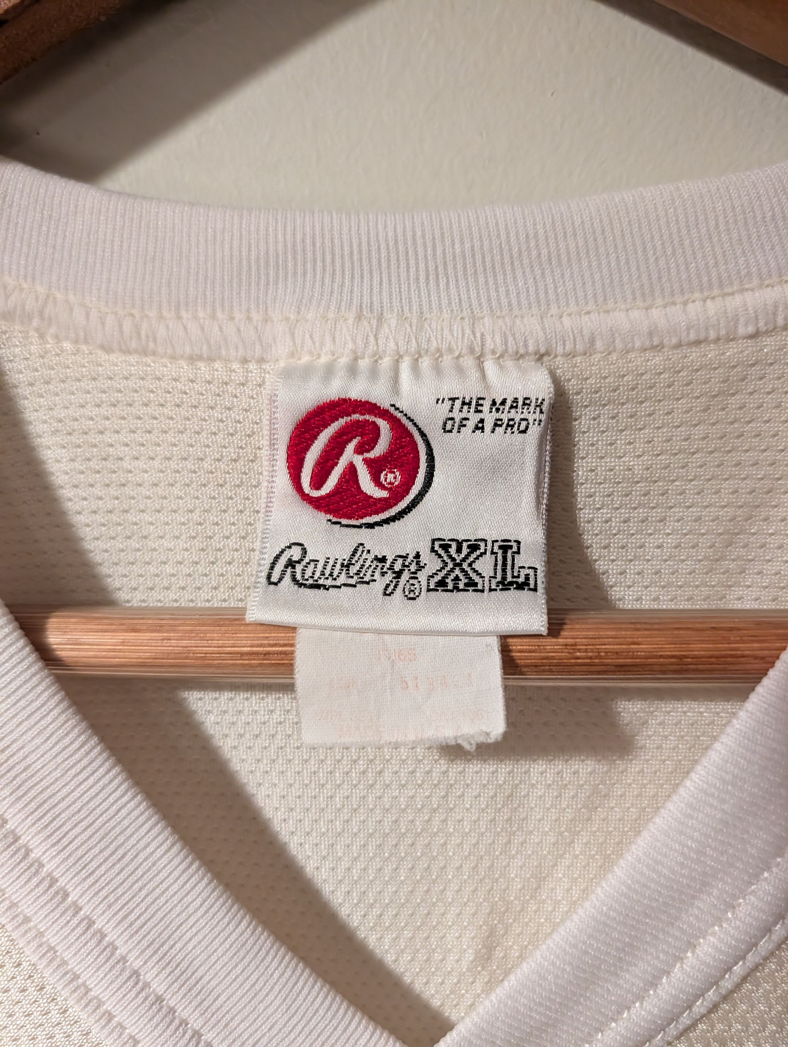 NFL Vintage Rawlings Blank Football Jersey Practice Boxy Men’s Size US XL / EU 56 / 4 - 4 Thumbnail
