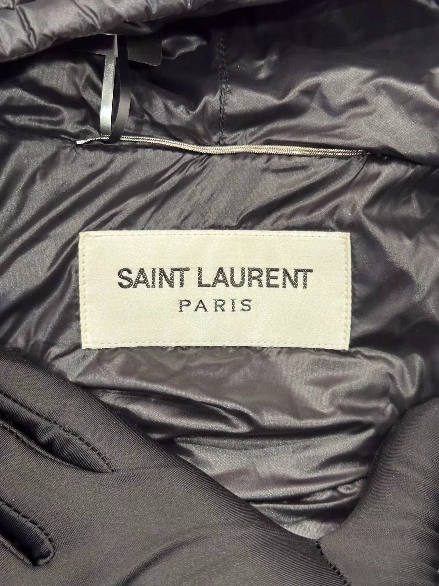 Yves Saint Laurent YSL Men's Black Back Embossed Logo Jacket 46 New Size US S / EU 44-46 / 1 - 5 Thumbnail