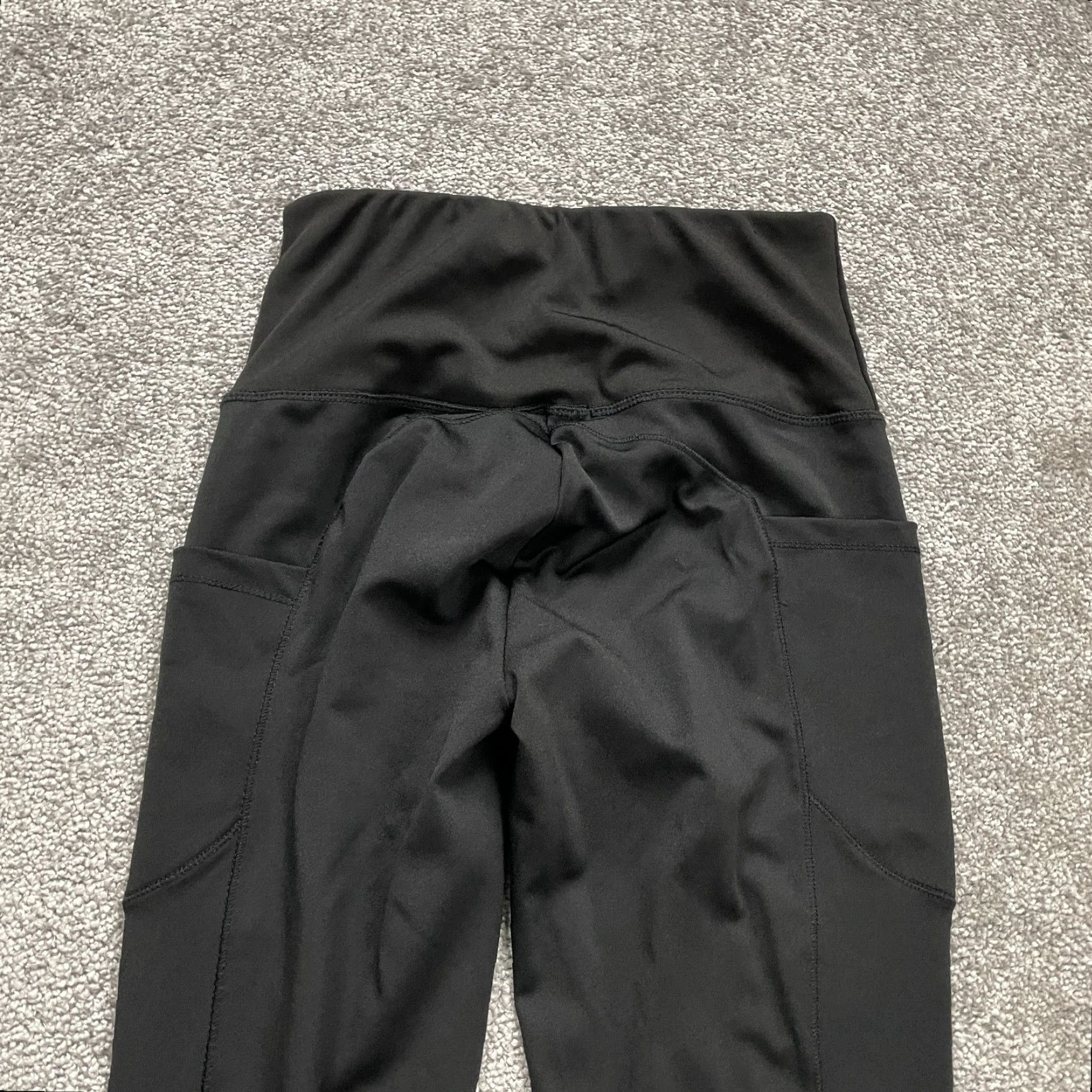Vintage VINTAGE Wrldinvsn Compression Leggings Womens Small Black High Rise Athletic Gym 24x25 Size 28" / US 6 / IT 42 - 3 Thumbnail