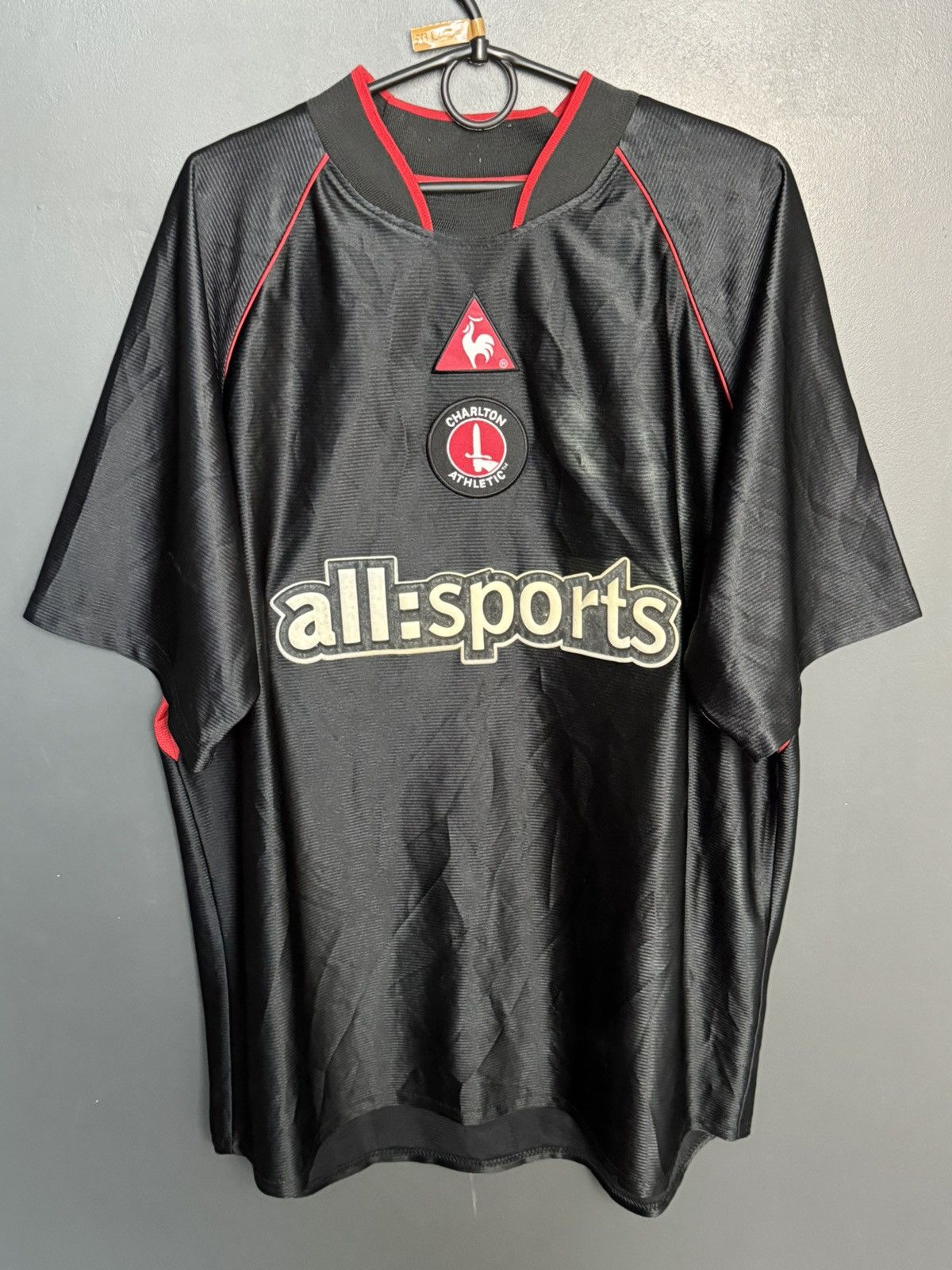 Le Coq Sportif Charlton Athletic 02/03 Away Football Jersey Size US XXL / EU 58 / 5 - 1 Thumbnail