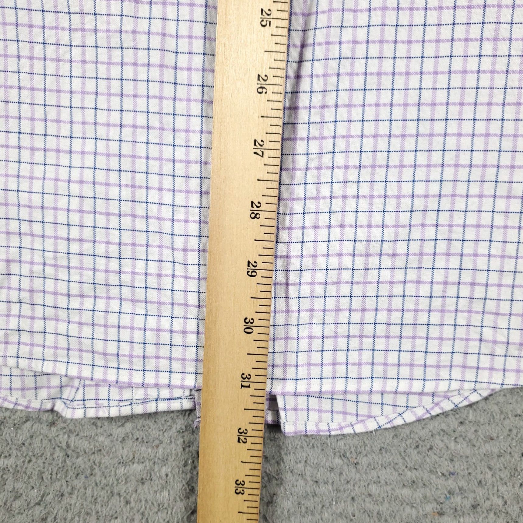 Tommy Hilfiger Vintage Tommy Hilfiger Dress Shirt Men 17.5 Purple Blue Check Long Sleeve Business Casual Formal Size 46R - 5 Thumbnail