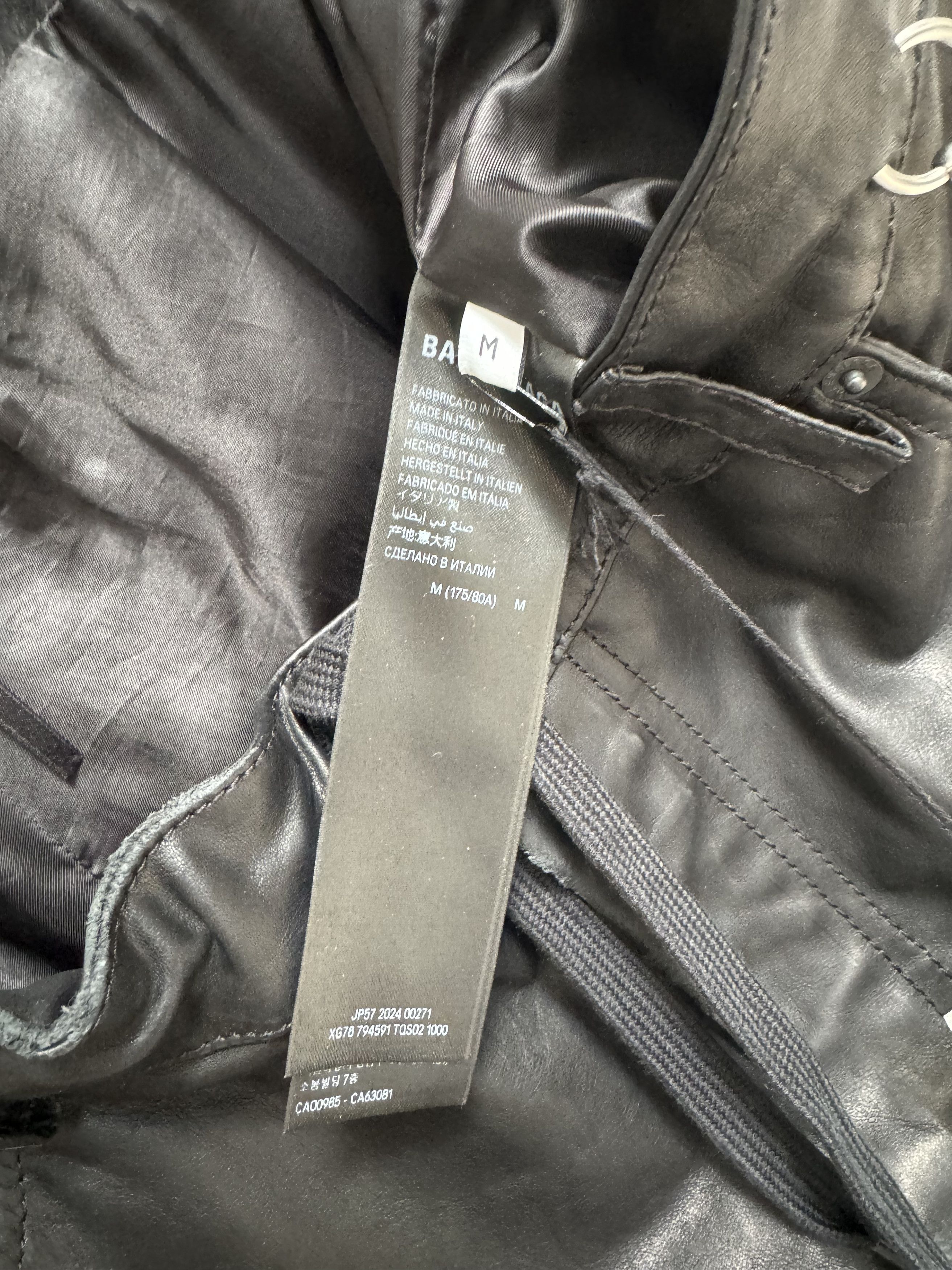 Balenciaga Balenciaga Pierced Leather Pants Size US 36 / EU 52 - 11 Thumbnail