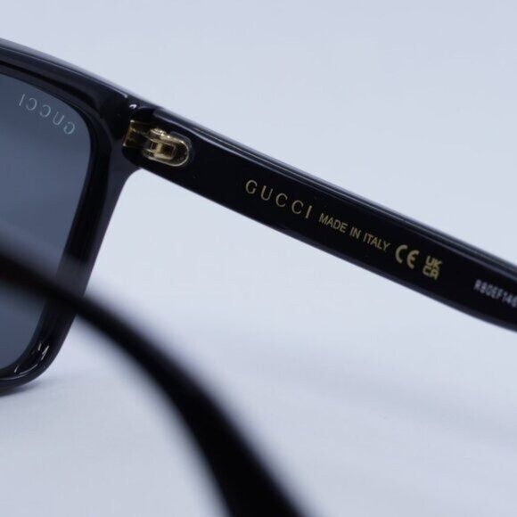 Gucci Gucci GG0748S 001 Sunglasses Black Square Frame, Grey Lenses Size ONE SIZE - 9 Thumbnail