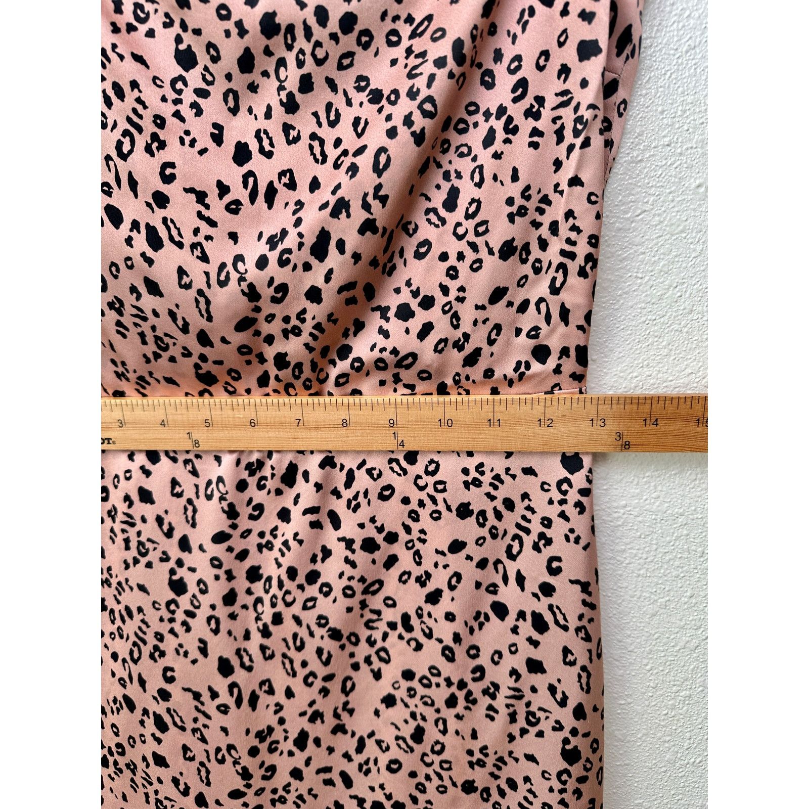Reformation Reformation Silk Cheetah Mini Pink/Black 6 Spaghetti Strap Size M / US 6-8 / IT 42-44 - 11 Thumbnail