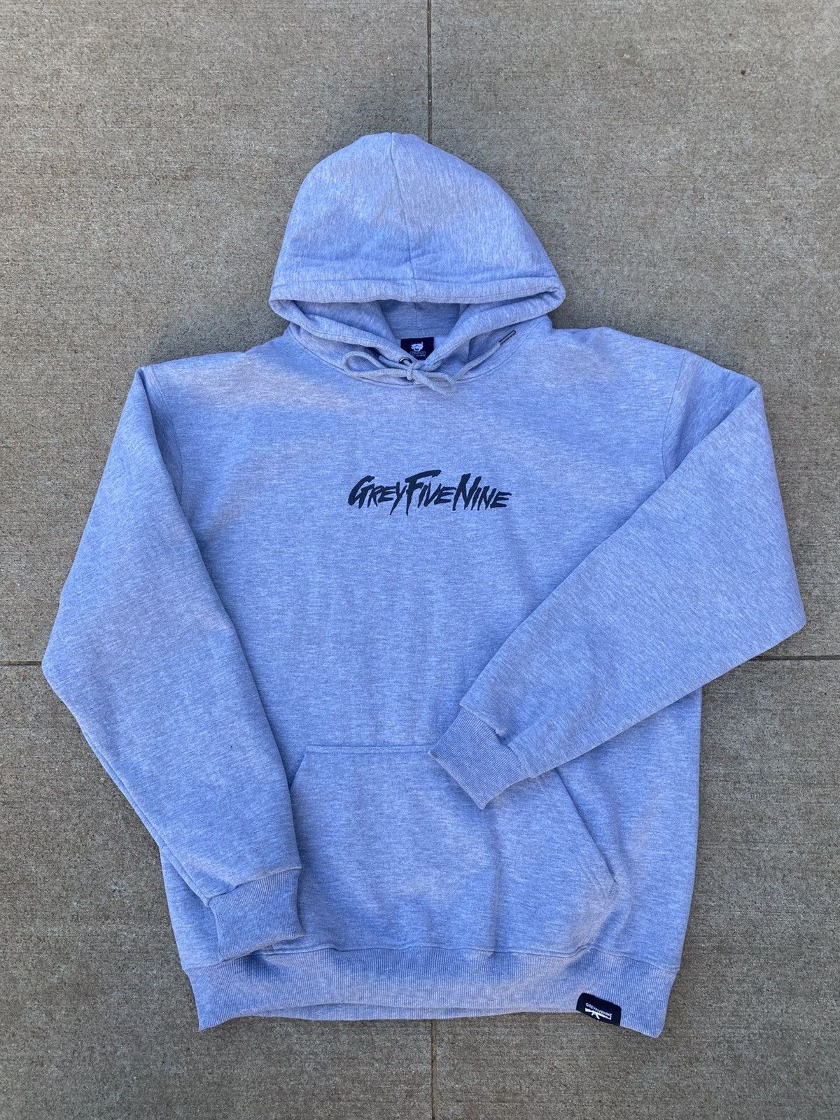 G59 HALLOWEEN COLLAGE HOODIE (GREY) SIZE XXL