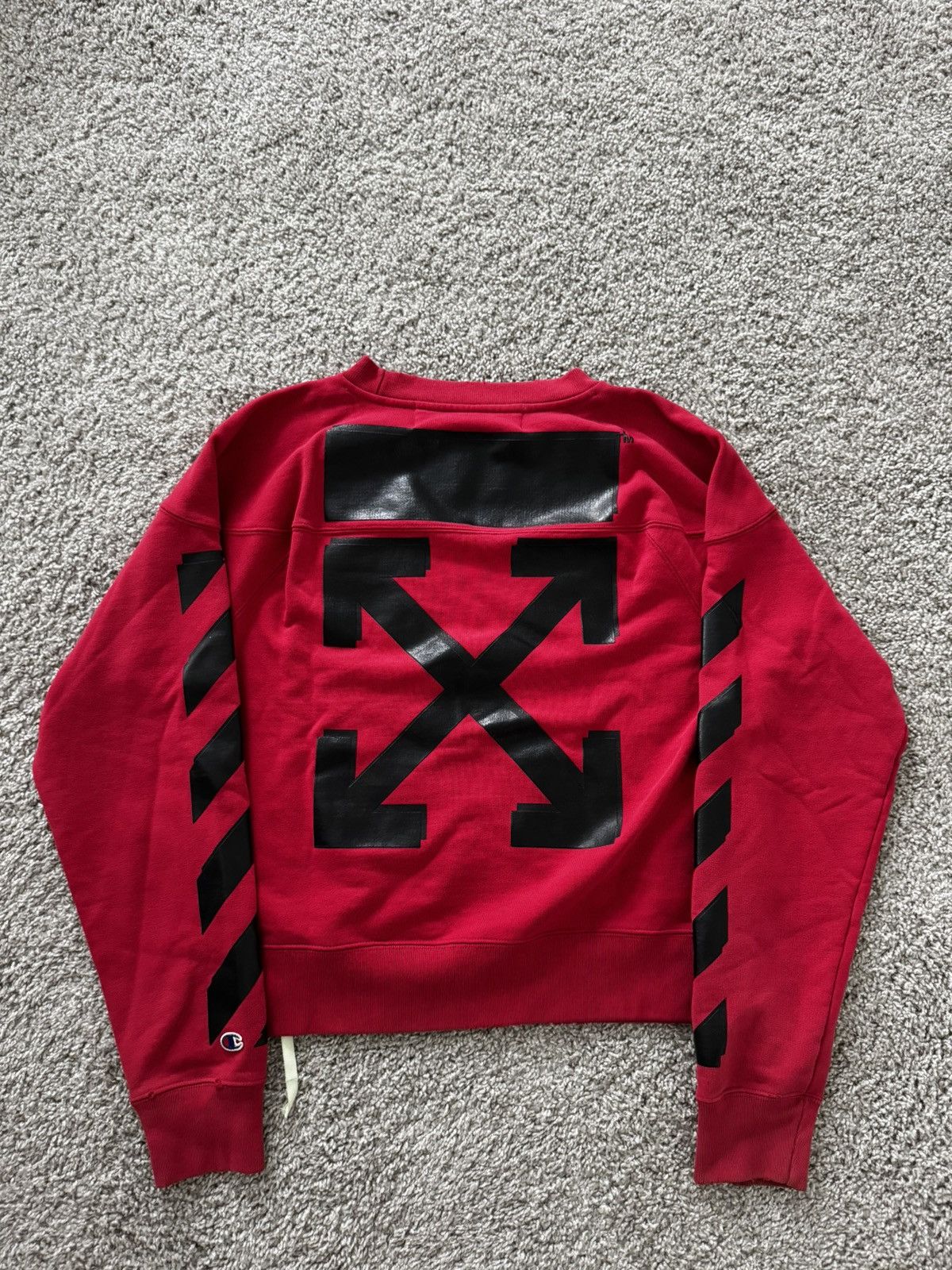 Champion × Off-White Off White x Champions Arrows Sweatshirt Size US M / EU 48-50 / 2 - 2 Thumbnail