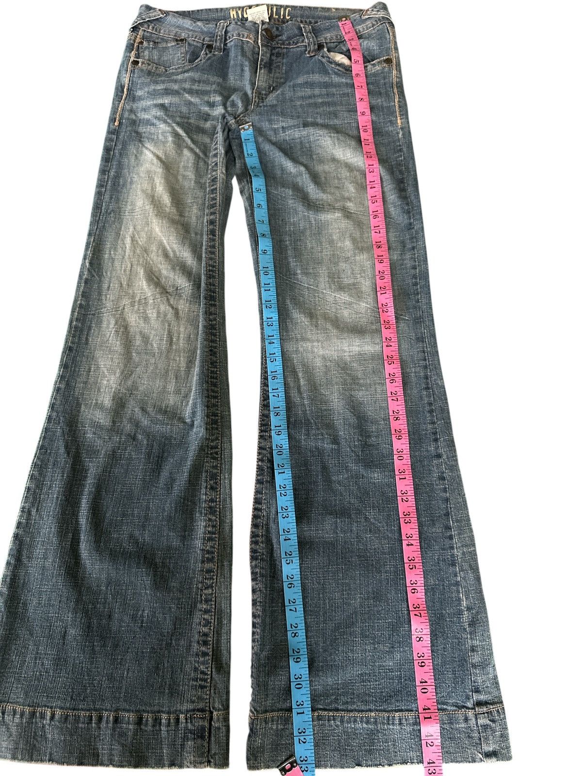 Kapital Flare 90s Style Hydraulic Denim 34x43 Size US 34 / EU 50 - 10 Thumbnail