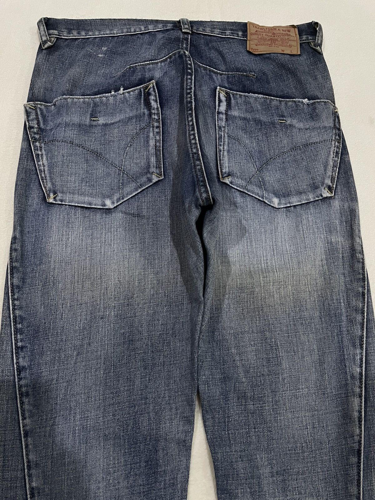 Japanese Brand Vintage Rna Inc. Skinny Madwush Faded Denim Jeans Size US 32 / EU 48 - 13 Thumbnail