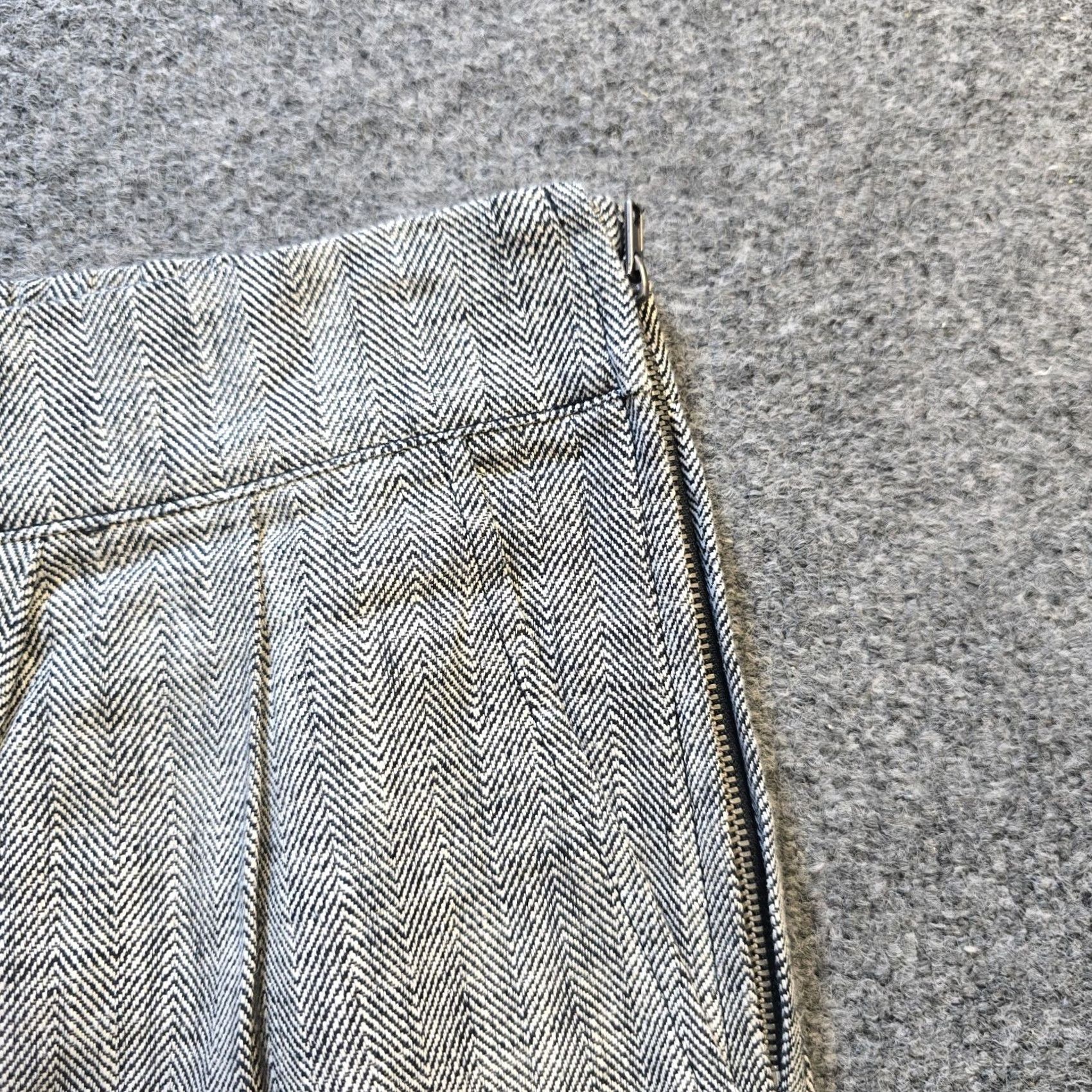 Rachel Comey Rachel Comey Pants Womens Size 16 Black Herringbone Linen Wide-Leg for Target Dress Pants Womens Regular 27 in Inseam Size 38" / US 16 / IT 52 - 3 Thumbnail