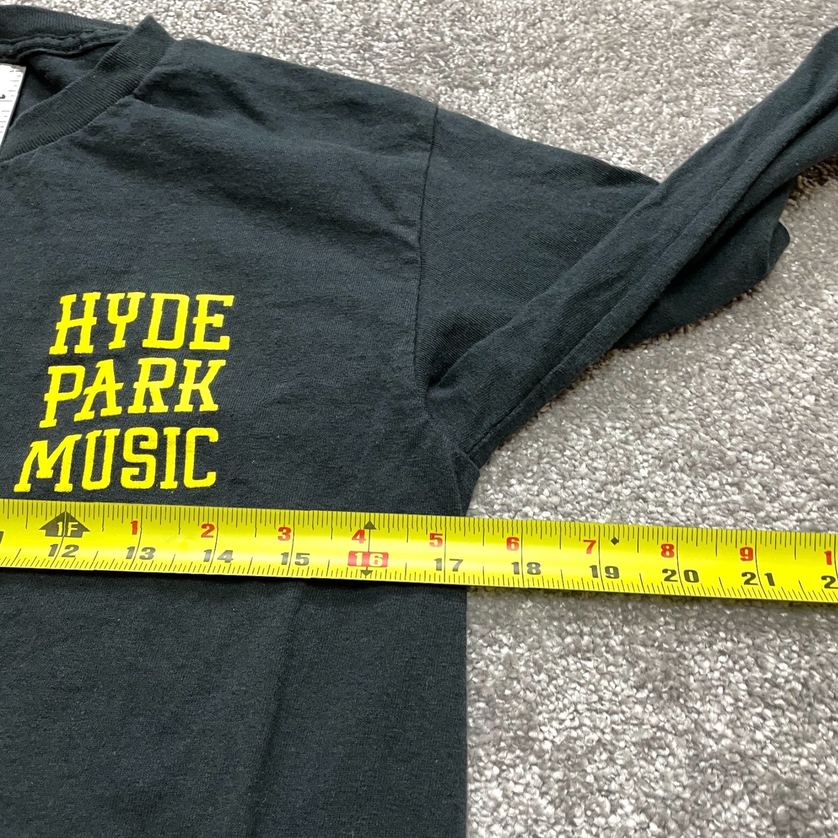 Vintage Hyde Park Music Shirt Adult Small Black Long Sleeve Cotton I Love Band Heart Size S / US 4 / IT 40 - 5 Thumbnail