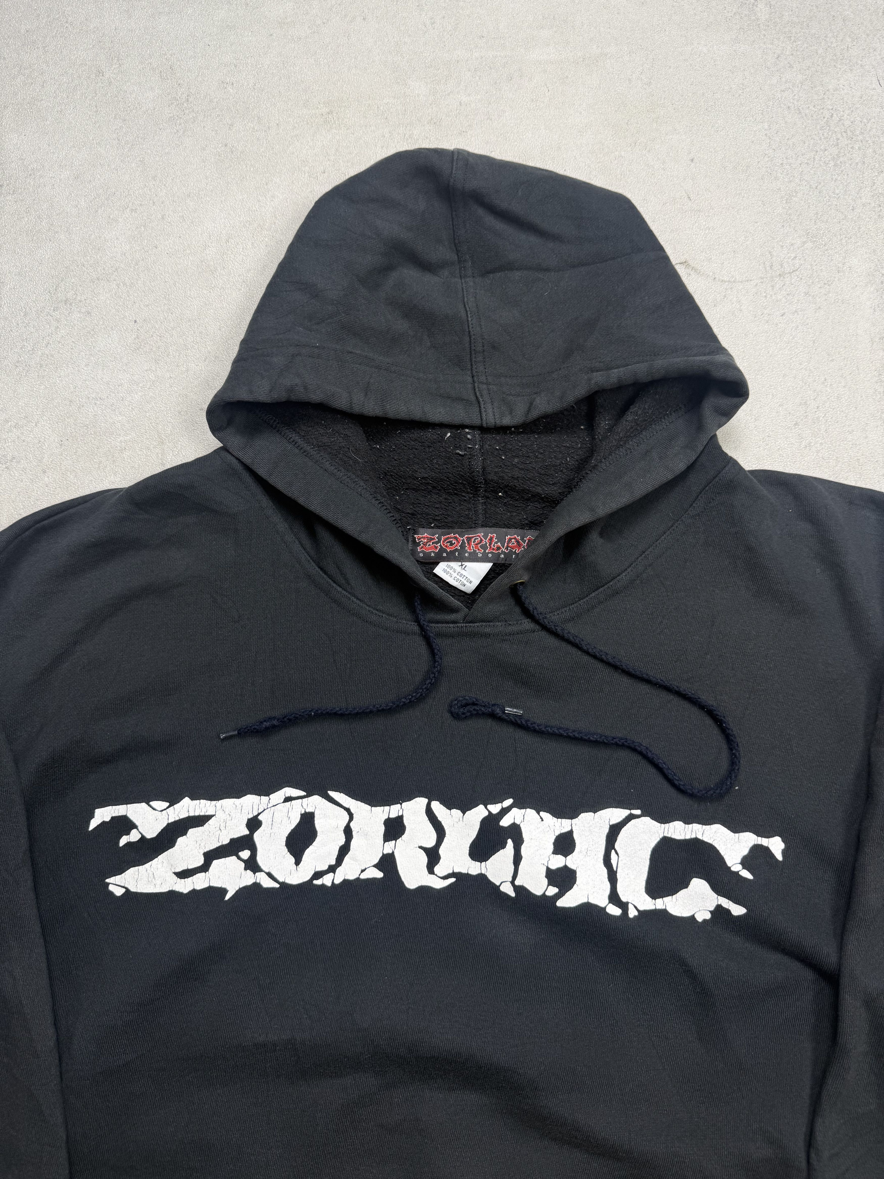 Vintage Vintage Zorlac Skateboards Hoodie Size US XL / EU 56 / 4 - 5 Thumbnail