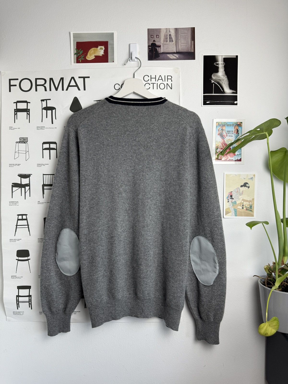 Brunello Cucinelli × Designer Brunello Cucinelli basic cashmere grey sweater L luxury Size US L / EU 52-54 / 3 - 2 Thumbnail