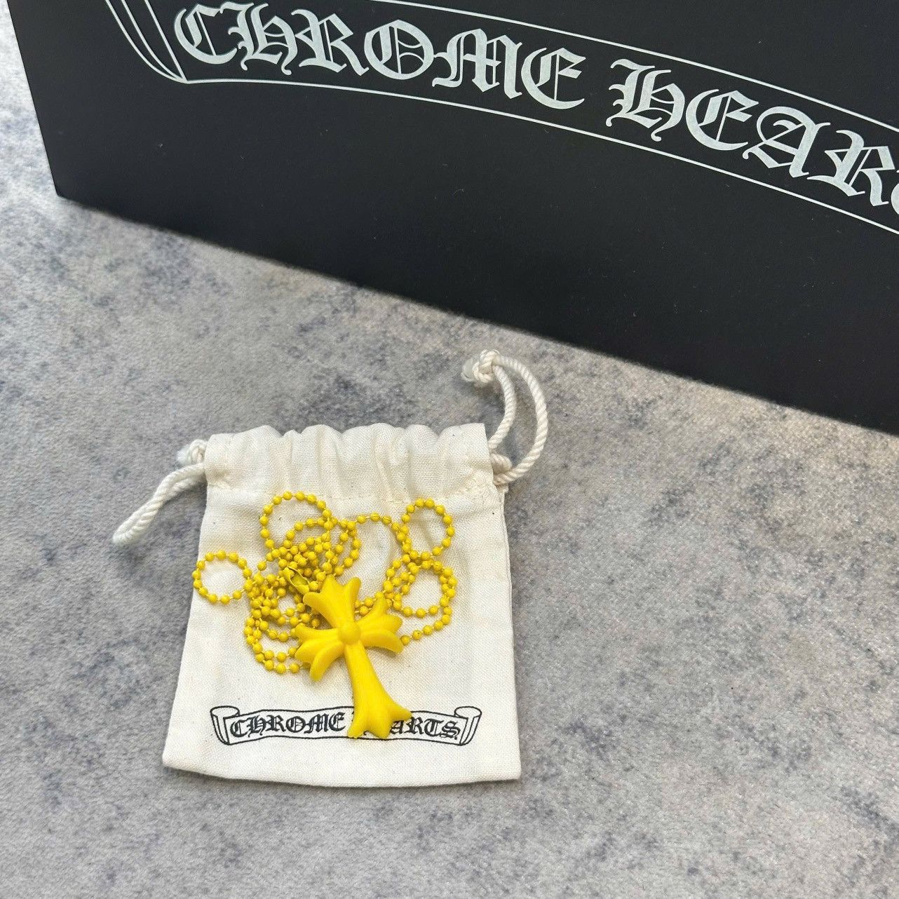 Chrome Hearts Chrome Hearts Silicrome Cross Necklace Yellow Size ONE SIZE - 2 Thumbnail