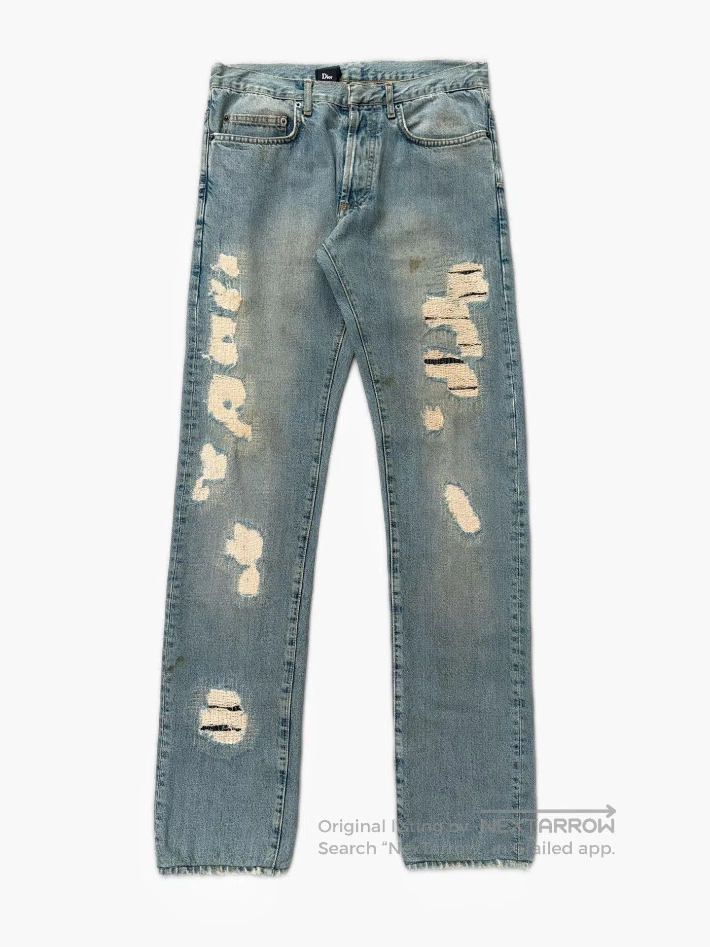 Dior Dior Homme 06ss 'Crash' Distressed Jeans. Size US 31 - 3 Thumbnail