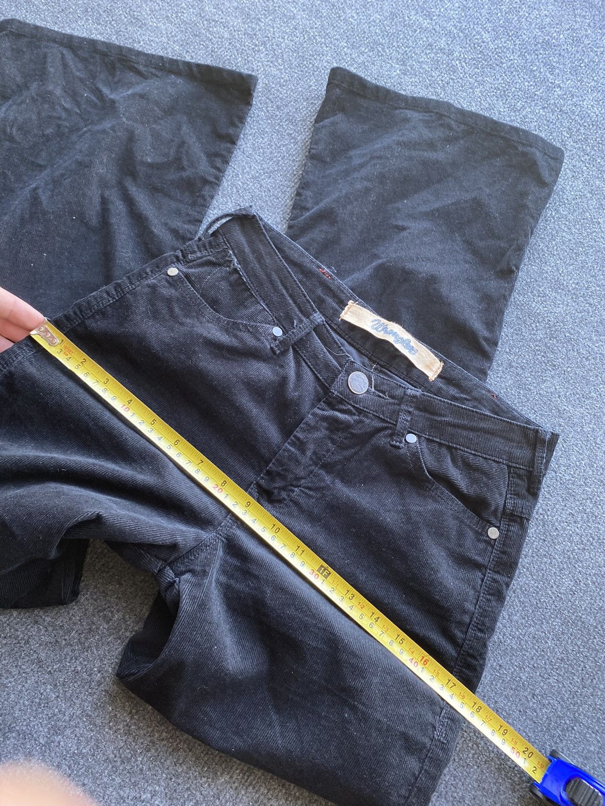 Wrangler 🔥Cowboy Western Vntg Wrangler Flared Corduroy Jeans 26 women Size 26" / US 2 / IT 38 - 8 Thumbnail