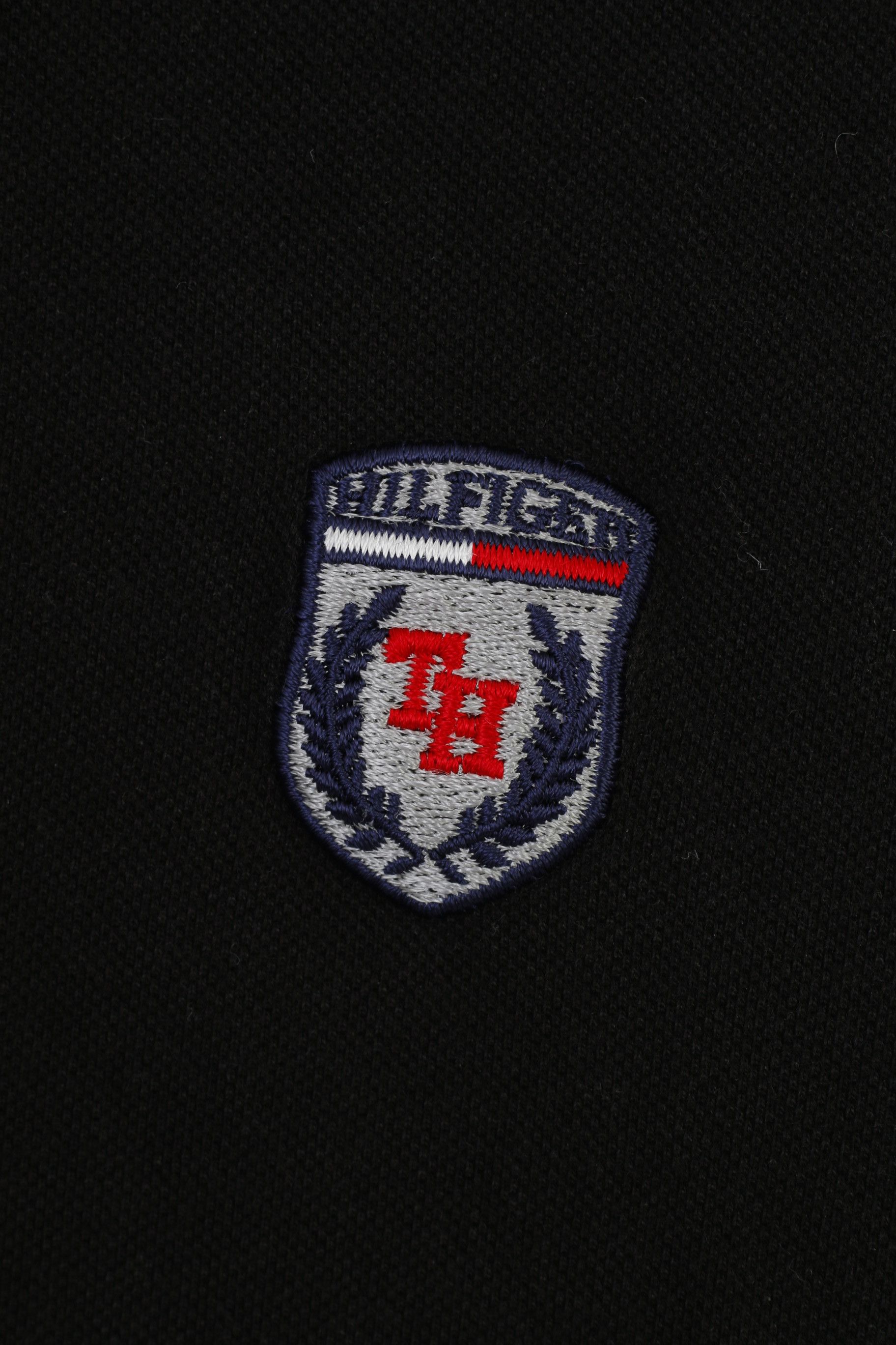 Tommy Hilfiger Tommy Hilfiger Men XL (M) Polo Shirt Black 10375 Size US XL / EU 56 / 4 - 5 Thumbnail