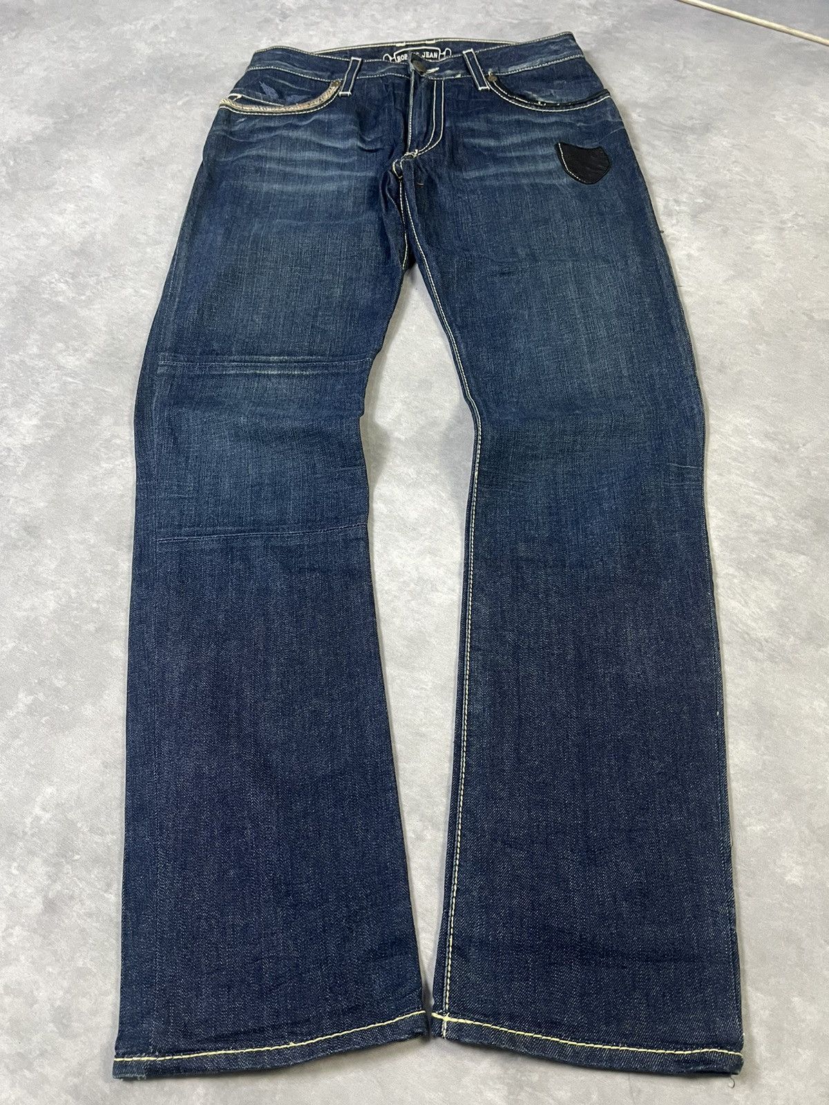 Hysteric Glamour × Undercover 2000s Robin Jean Leather Snake Studded Bootcut y2k Lgb Ifsix Size US 30 / EU 46 - 2 Thumbnail