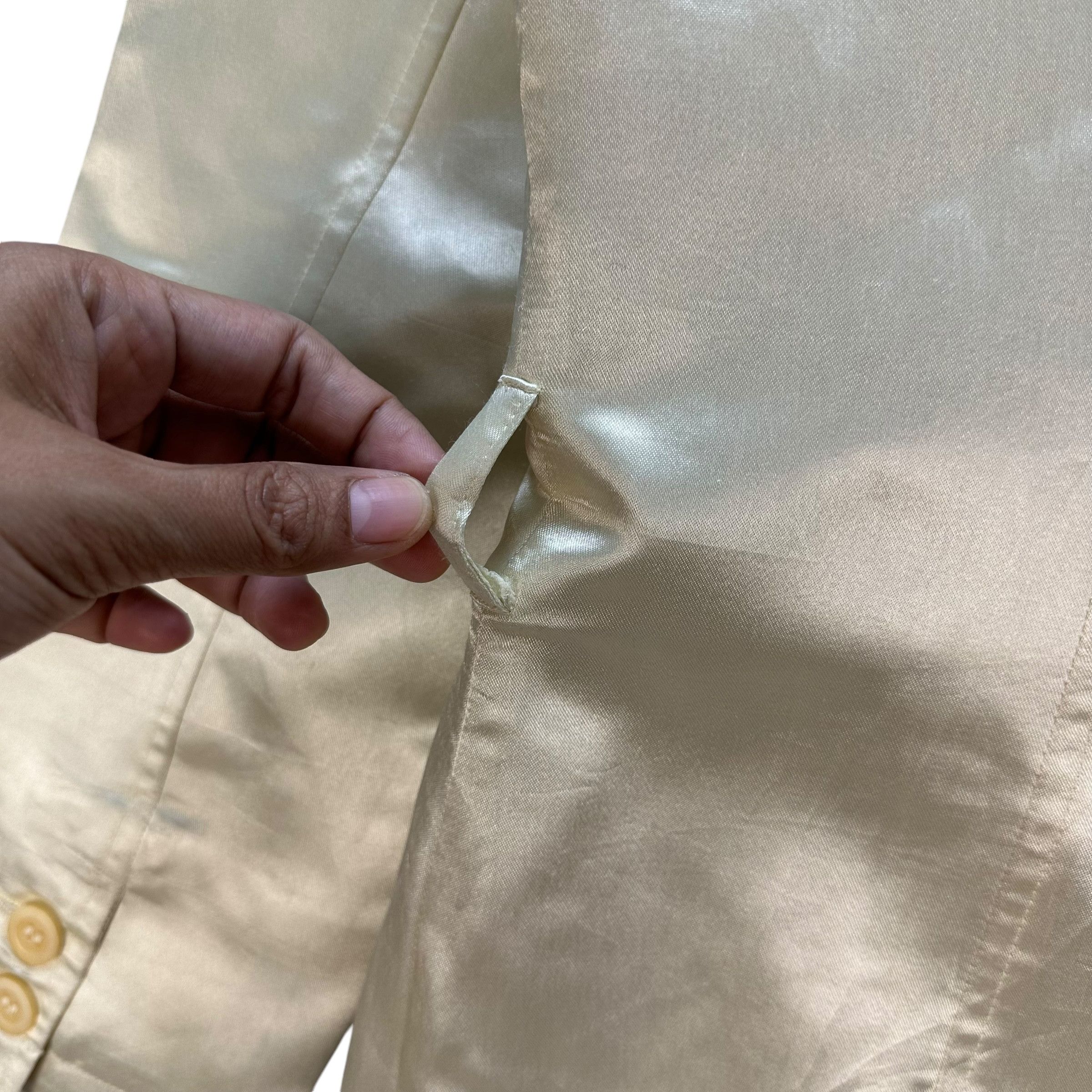 Max Mara Max & Co. active Double Breasted Coat Shiny Cream #A56-1286 Size XS / US 0-2 / IT 36-38 - 12 Thumbnail