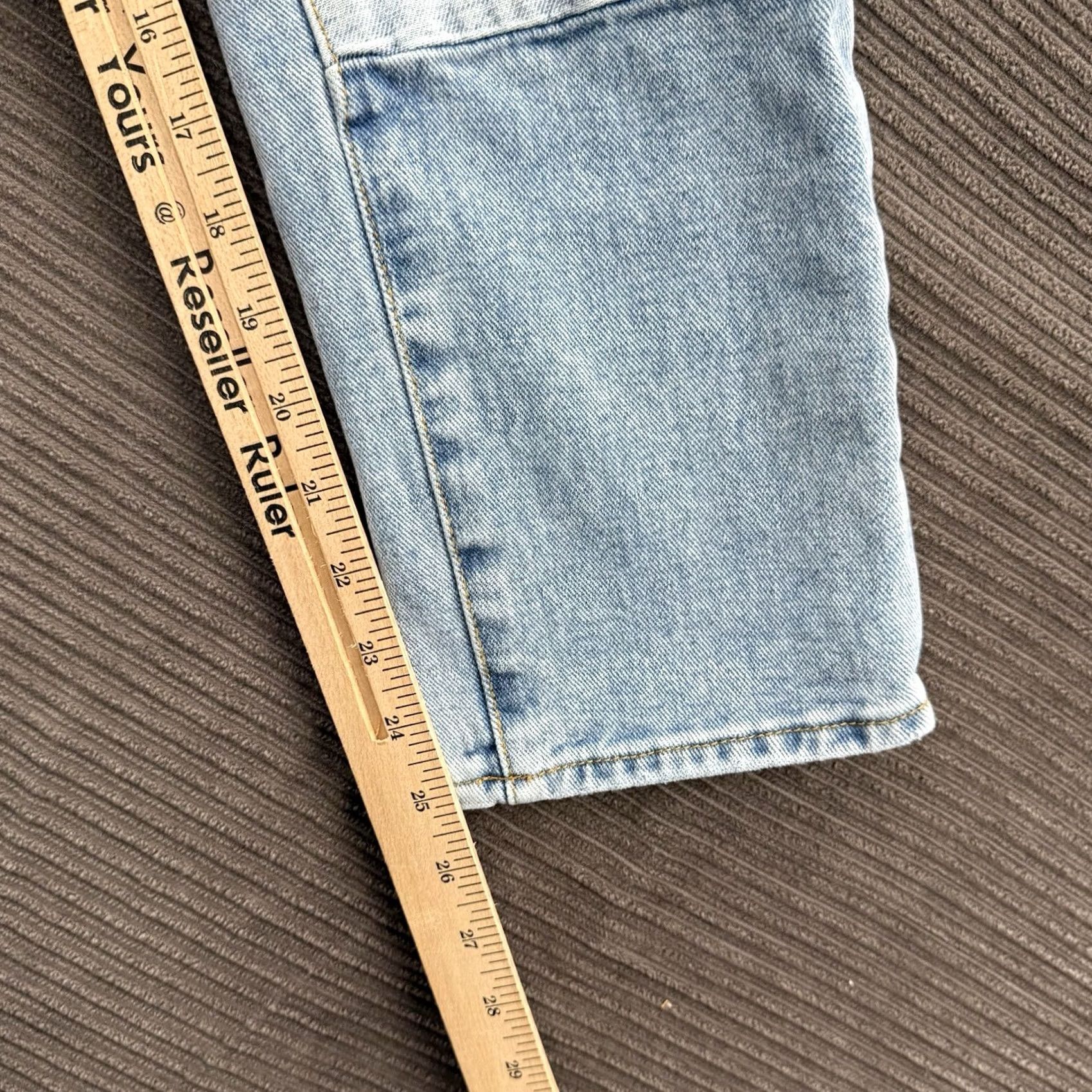 Pacsun Pacsun Mom Jeans Women 25 Blue Cotton Colorblock Patchwork Light Wash Comfort Jeans Retro Bohemian Womens Size 42" / US 20 - 7 Thumbnail