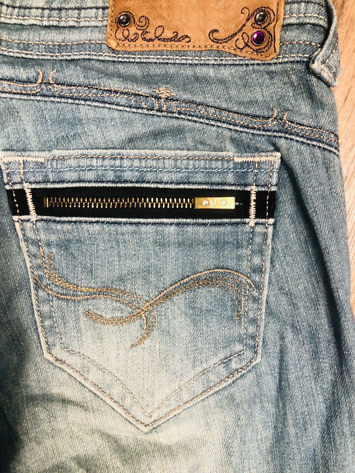 Edwin SOMETHING by EDWIN Women's Bootcut Denim Jeans (40) Size 30" / US 8 / IT 44 - 19 Thumbnail