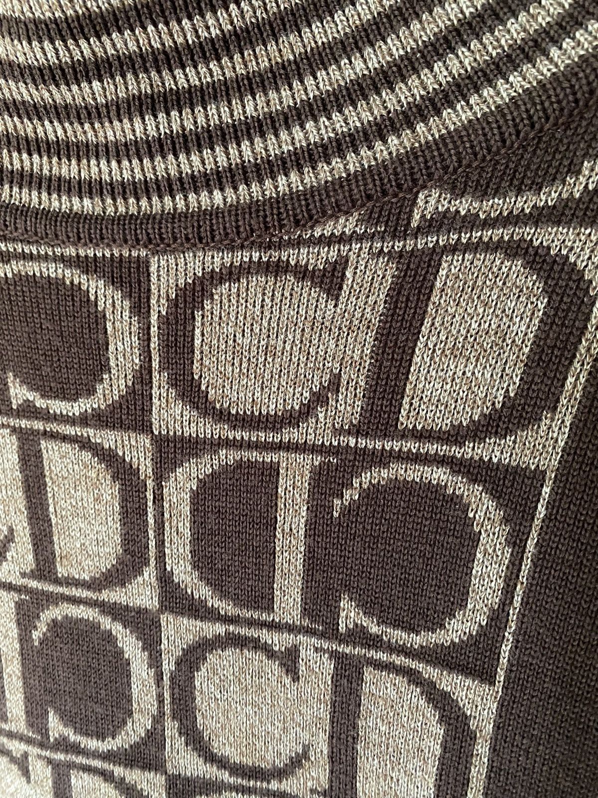 Dior 1990s Cristian Dior CD turtle neck wool jacquard Size M / US 6-8 / IT 42-44 - 7 Thumbnail