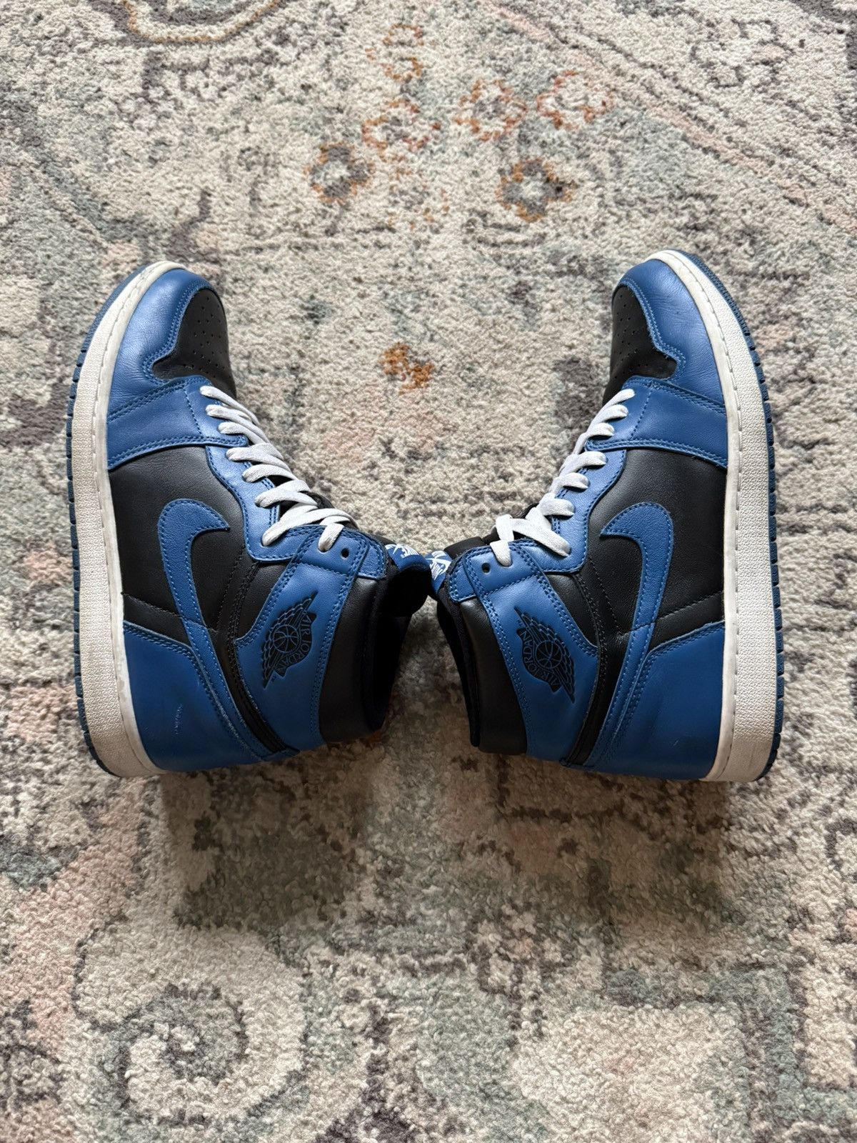 Nike Mens Air Jordan 1 Retro High OG ‘Dark Marina Blue’ Size US 11 / EU 44 - 4 Thumbnail