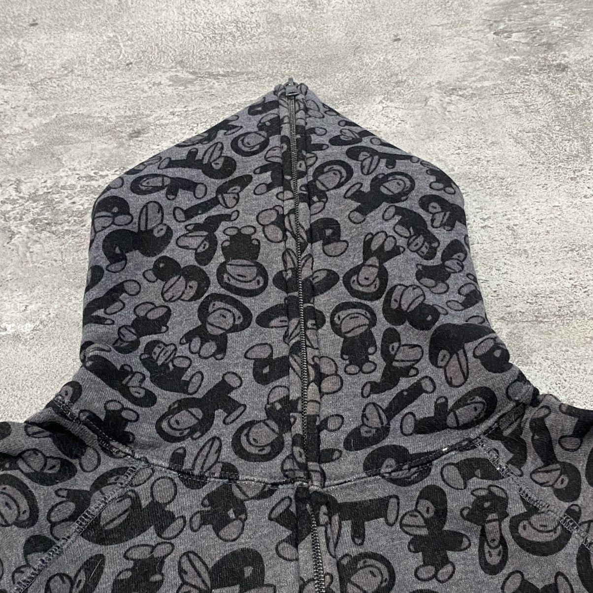 Bape Baby Milo Print Dark Gray Hoodie Size S / US 4 / IT 40 - 2 Thumbnail