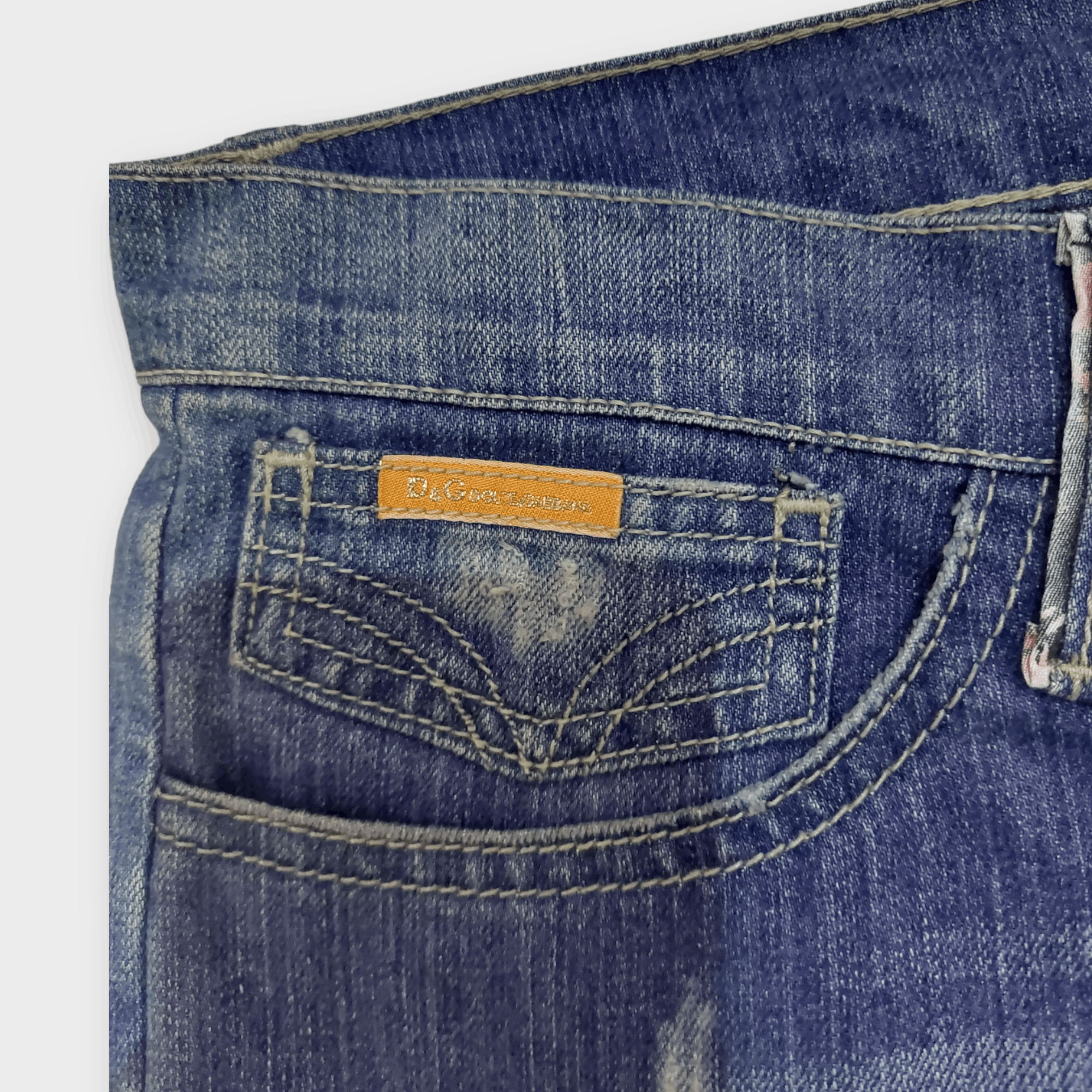Dolce & Gabbana Dolce & Gabbana Love Logo Pocket Jeans Size 34" / US 12 / IT 48 - 8 Thumbnail