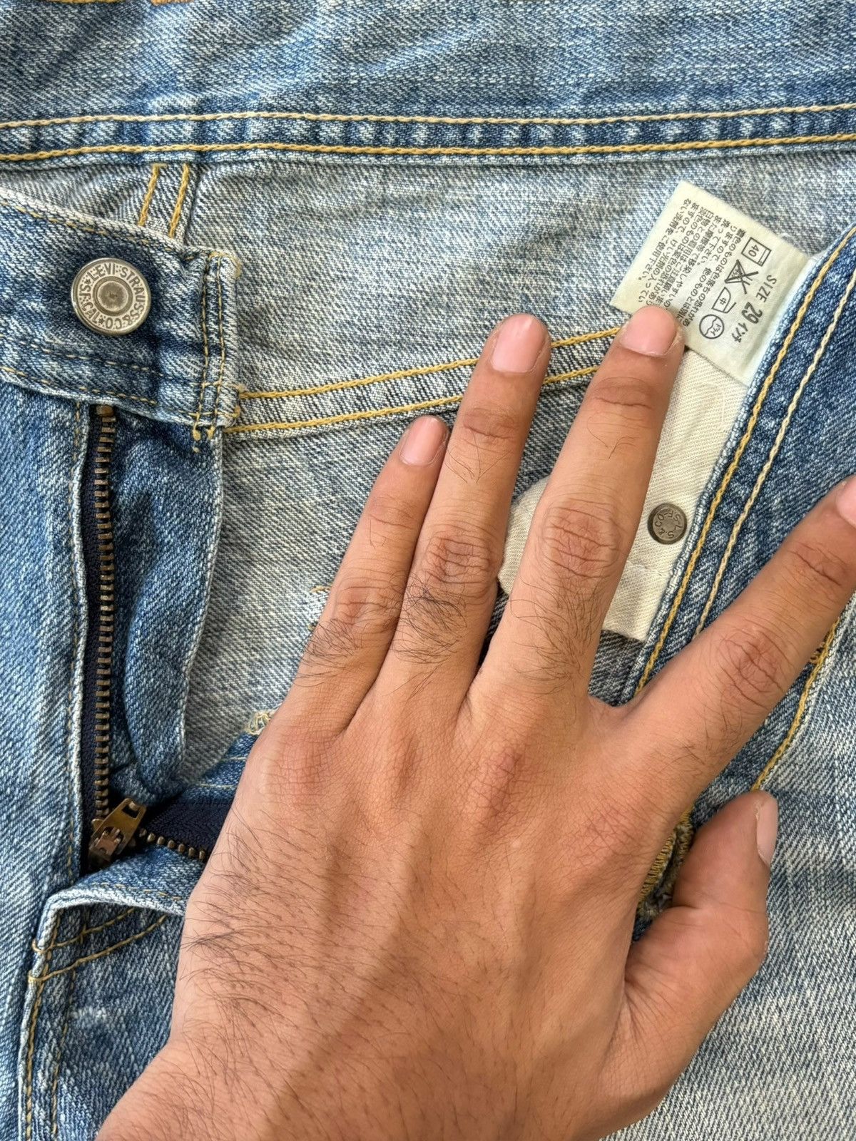 Levi's Vintage 90s Levis 537 Grunge Distressed Flare Jeans Size US 30 / EU 46 - 6 Thumbnail