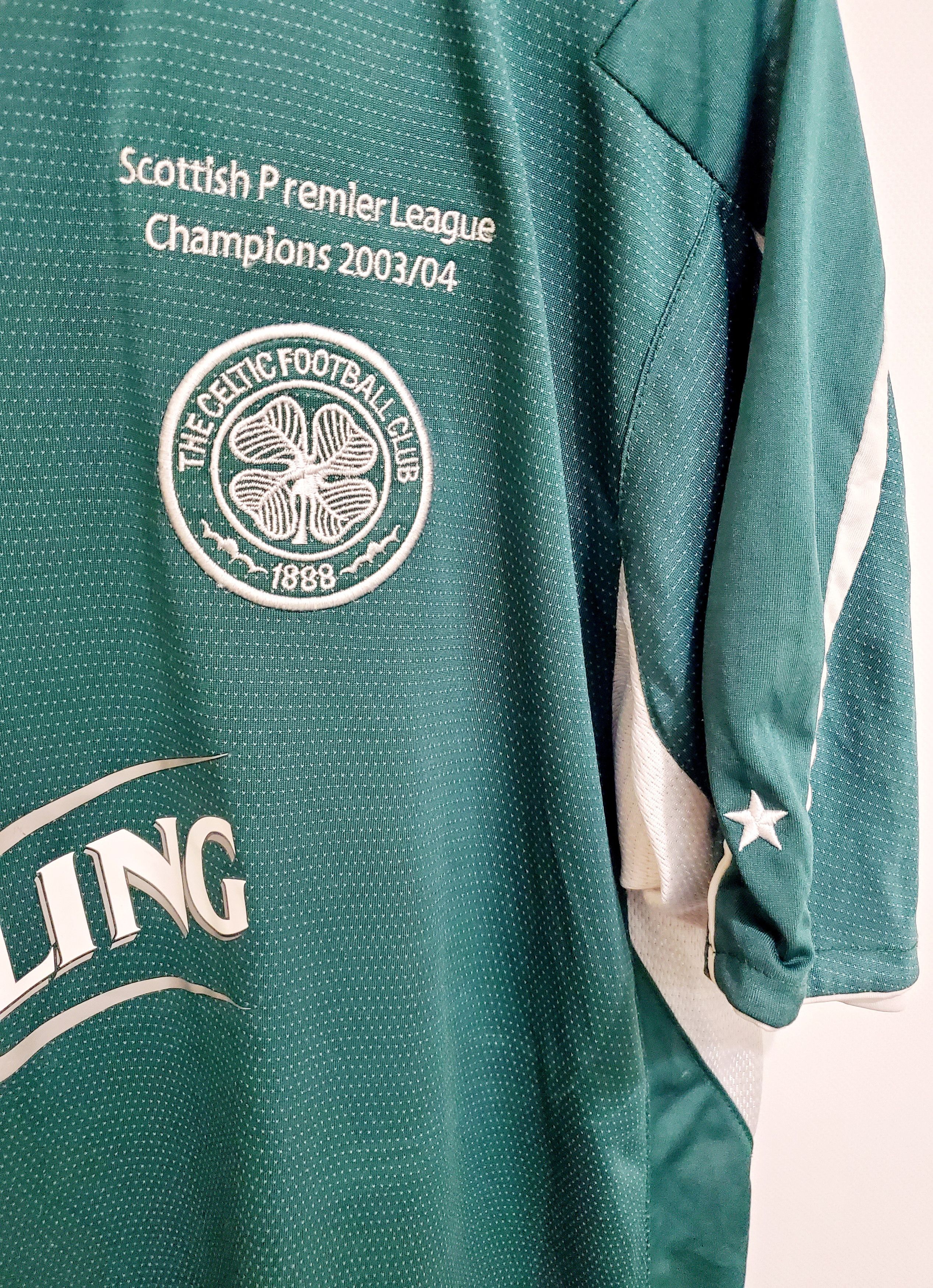 Umbro × Vintage Umbro Celtic 2004 2005 Away Champions #8 THOMPSON JERSEY Xl Size US XL / EU 56 / 4 - 5 Thumbnail