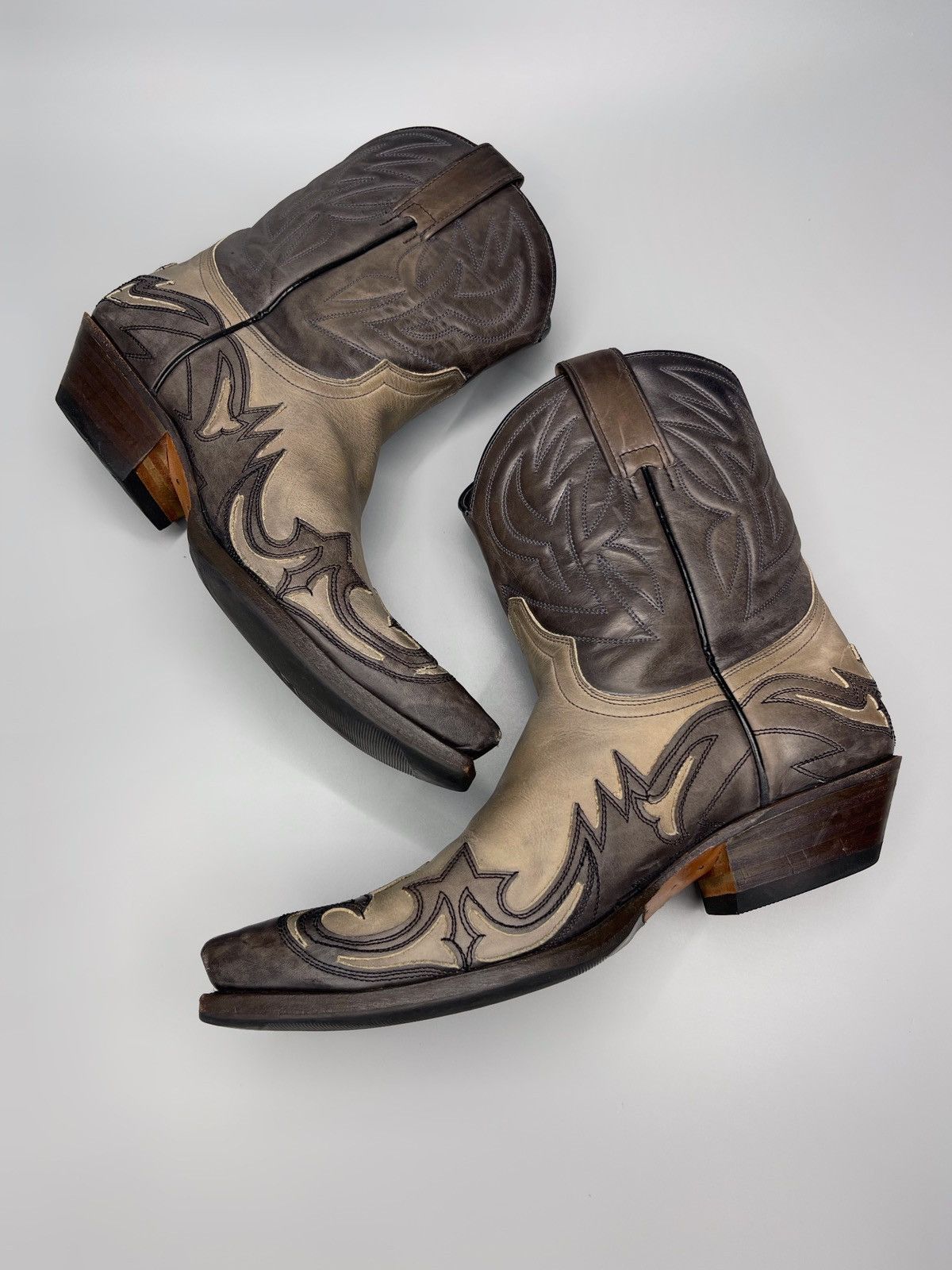 Cowboy Equipment × Sendra × Vintage RARE Sendra Western Cowboy Boots Size US 5.5 / EU 38 - 5 Thumbnail