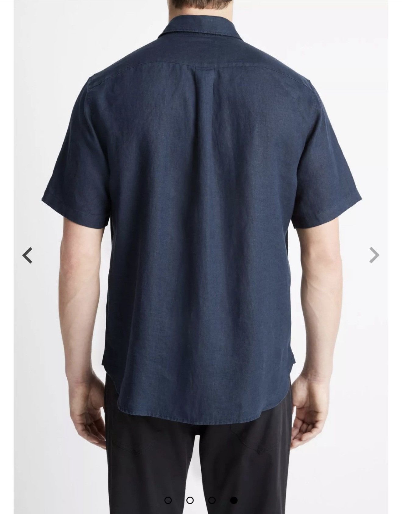 Vince Vince Short-Sleeve Shirt size M 100% linen blue lagenlook Size US M / EU 48-50 / 2 - 2 Thumbnail
