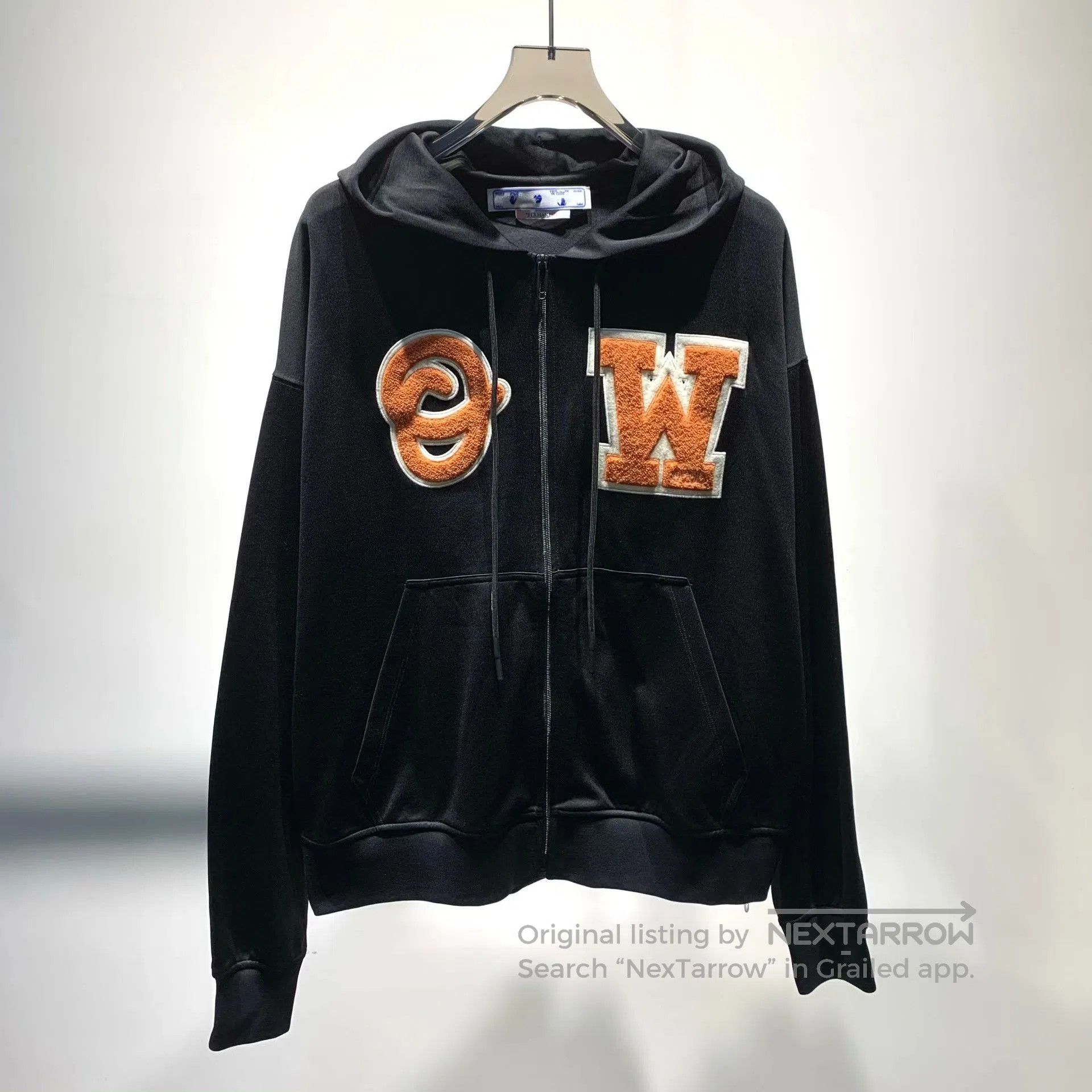Balenciaga Off-White Chest Logo Zip Hoodie Jacket. Size US M / EU 48-50 / 2 - 1 Thumbnail