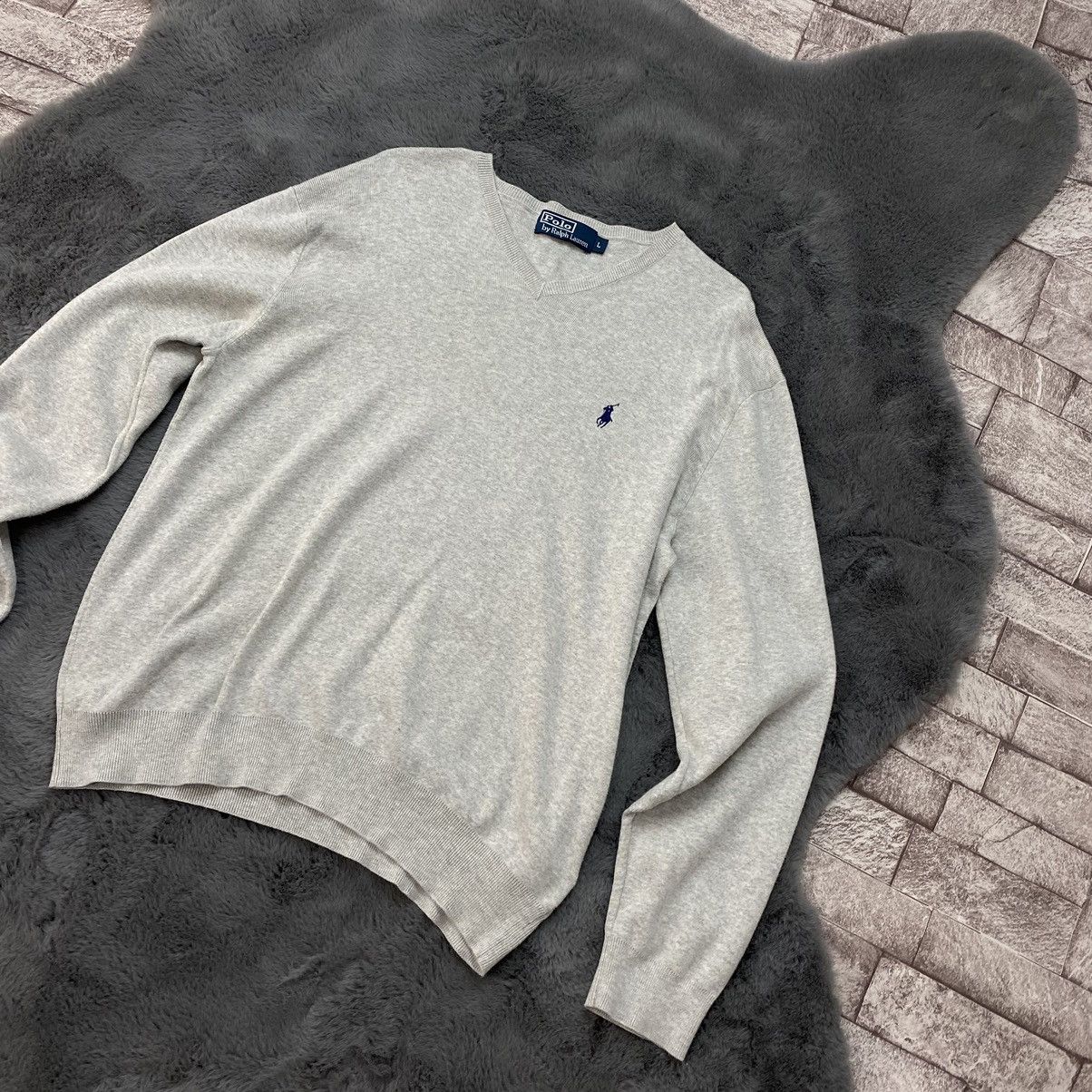Polo Ralph Lauren × Vintage Polo Ralph Lauren V neck knitwear L Rare Vintage Size US L / EU 52-54 / 3 - 4 Thumbnail