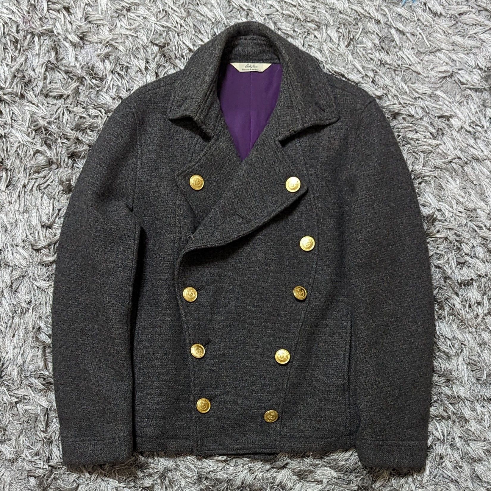 Edifice Japan Edifice Japan Button Ups Jackets Wool Double Breast Coat ...