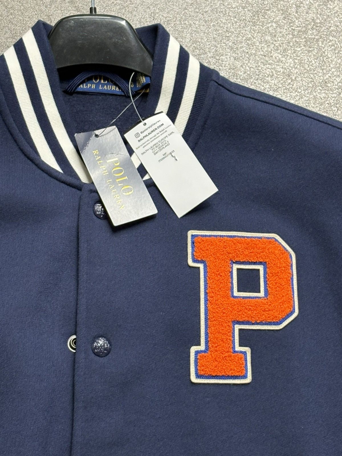Polo Ralph Lauren Navy & Orange Bomber Jacket Ralph Lauren Men’s L Size US L / EU 52-54 / 3 - 2 Thumbnail