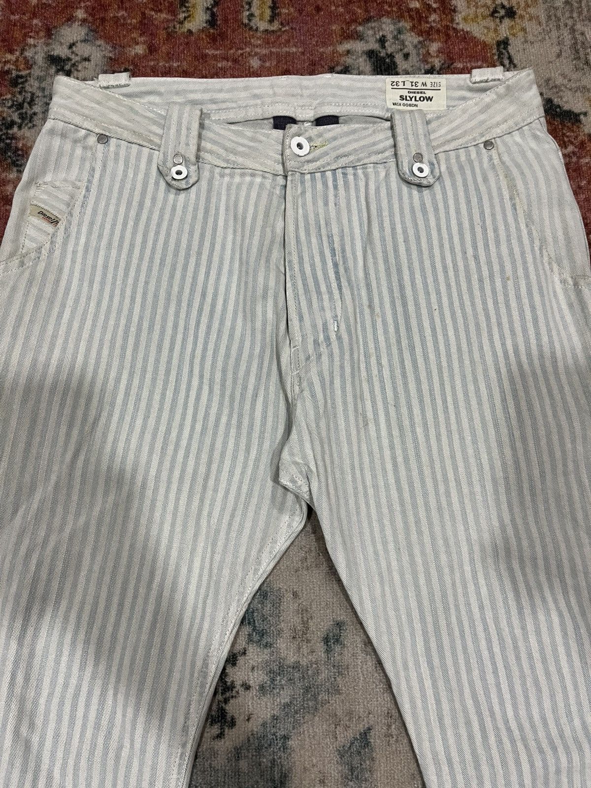 Diesel Slylow striped denim Size US 31 - 2 Thumbnail