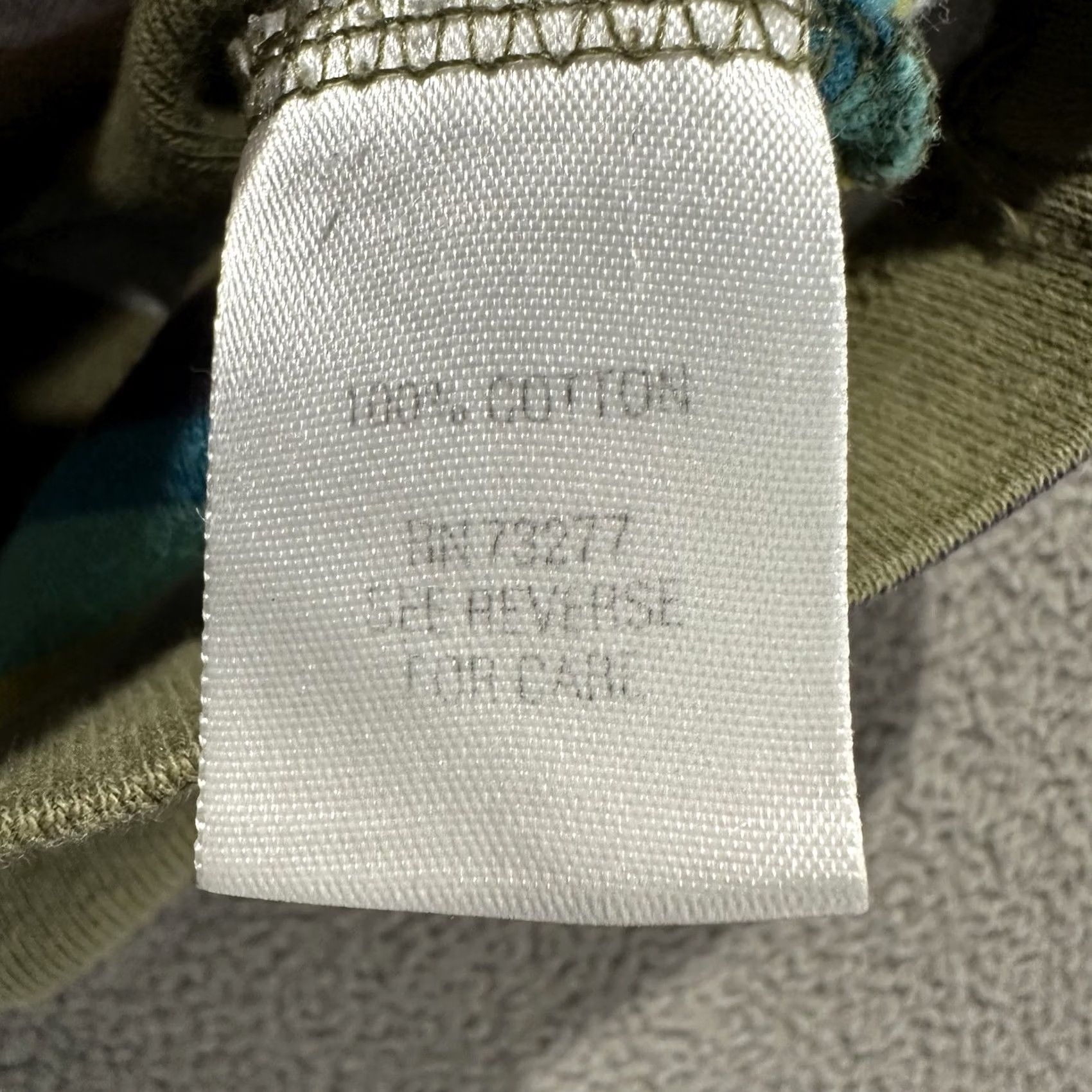 Croft & Barrow Croft & Barrow Blouse Top Womens L Striped Green Gray Blue Henley 3/4 Sleeve GUC Size L / US 10 / IT 46 - 5 Thumbnail